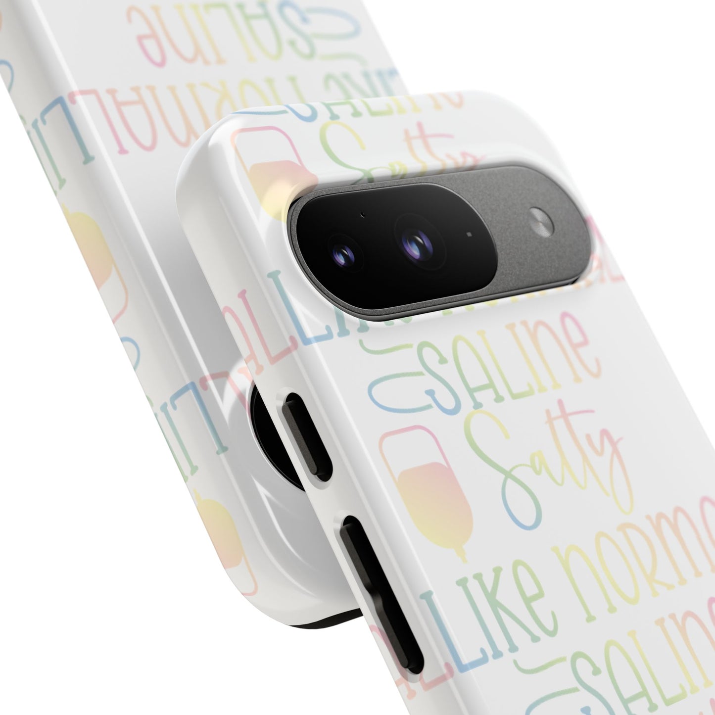 Google Pixel Tough Case - Salty Saline Like Normal Saline - White