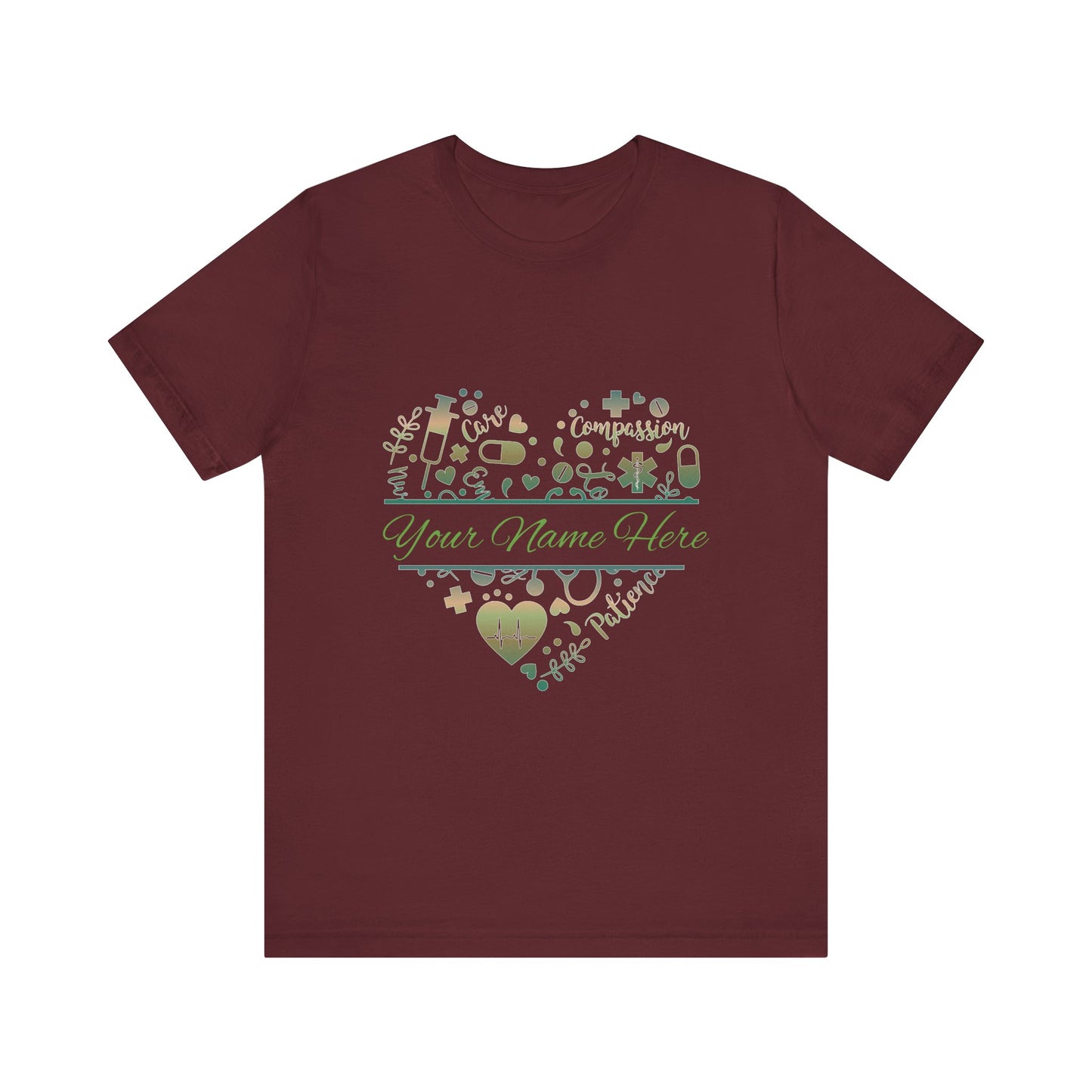 Monogram Heart copper patina