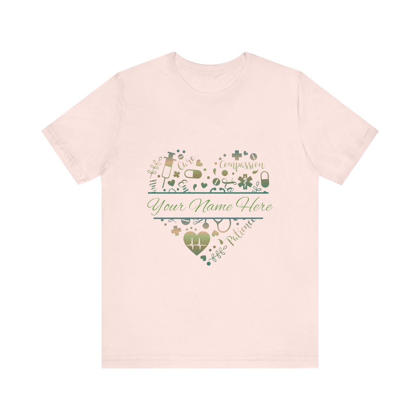 Monogram Heart copper patina