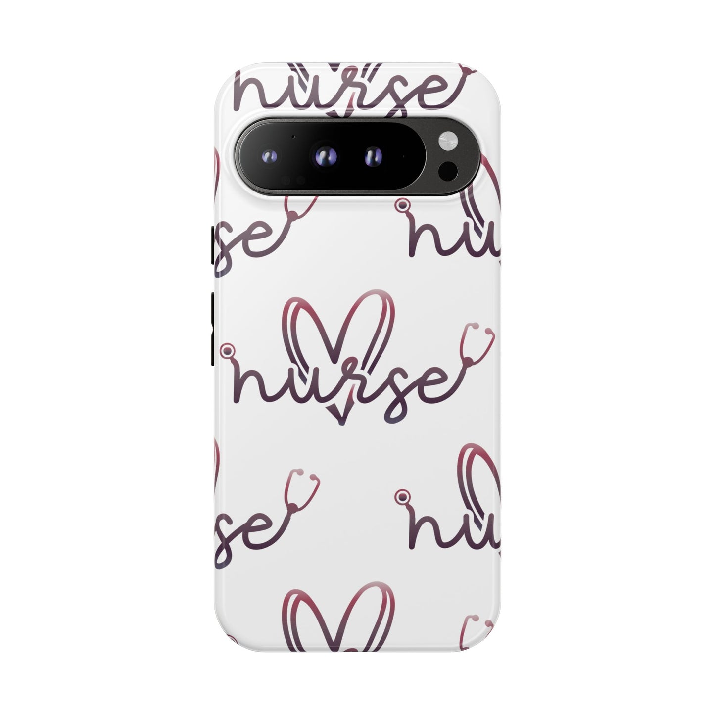 Google Pixel Tough Case - Nurse Stethoscope - White