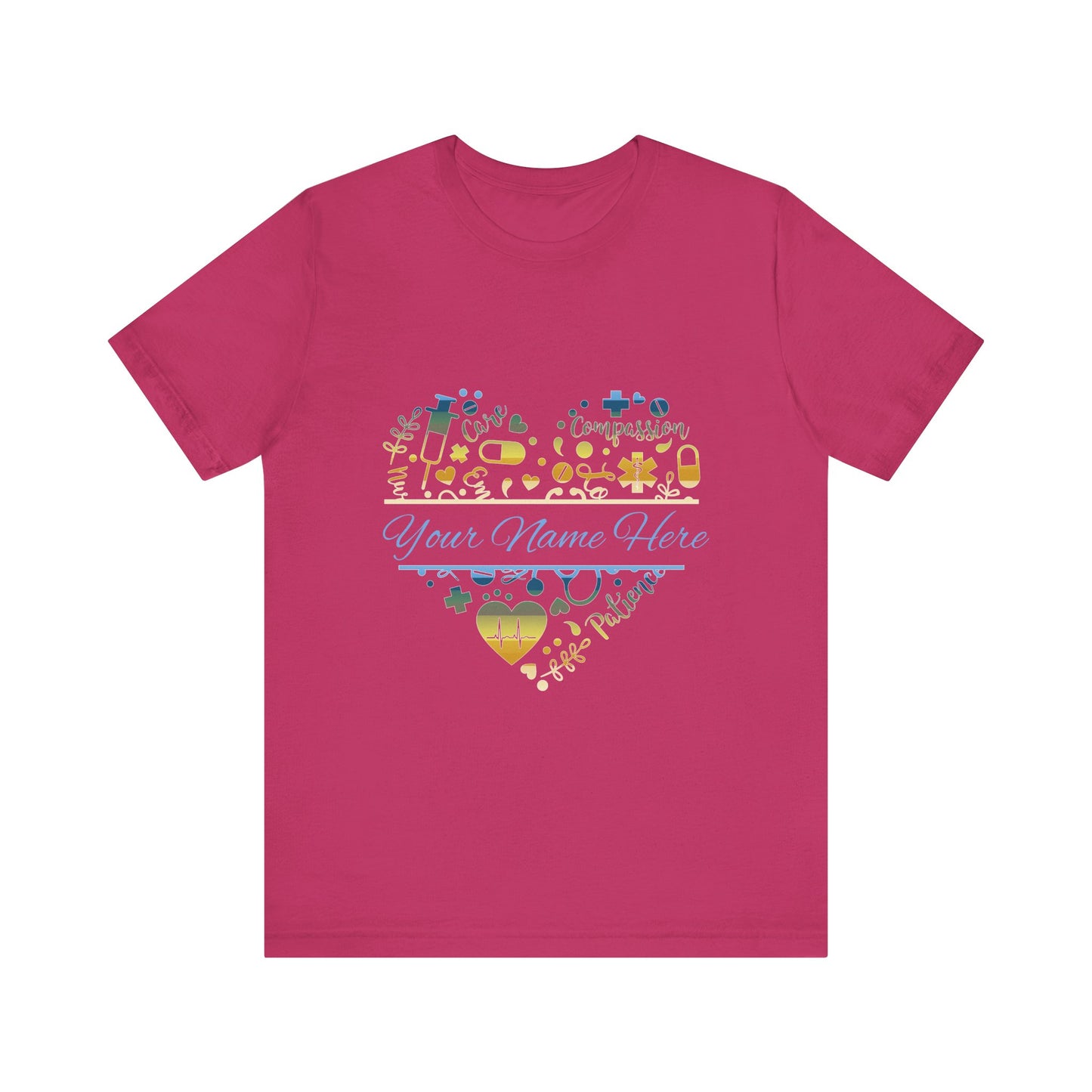 Monogram Heart colored chrome
