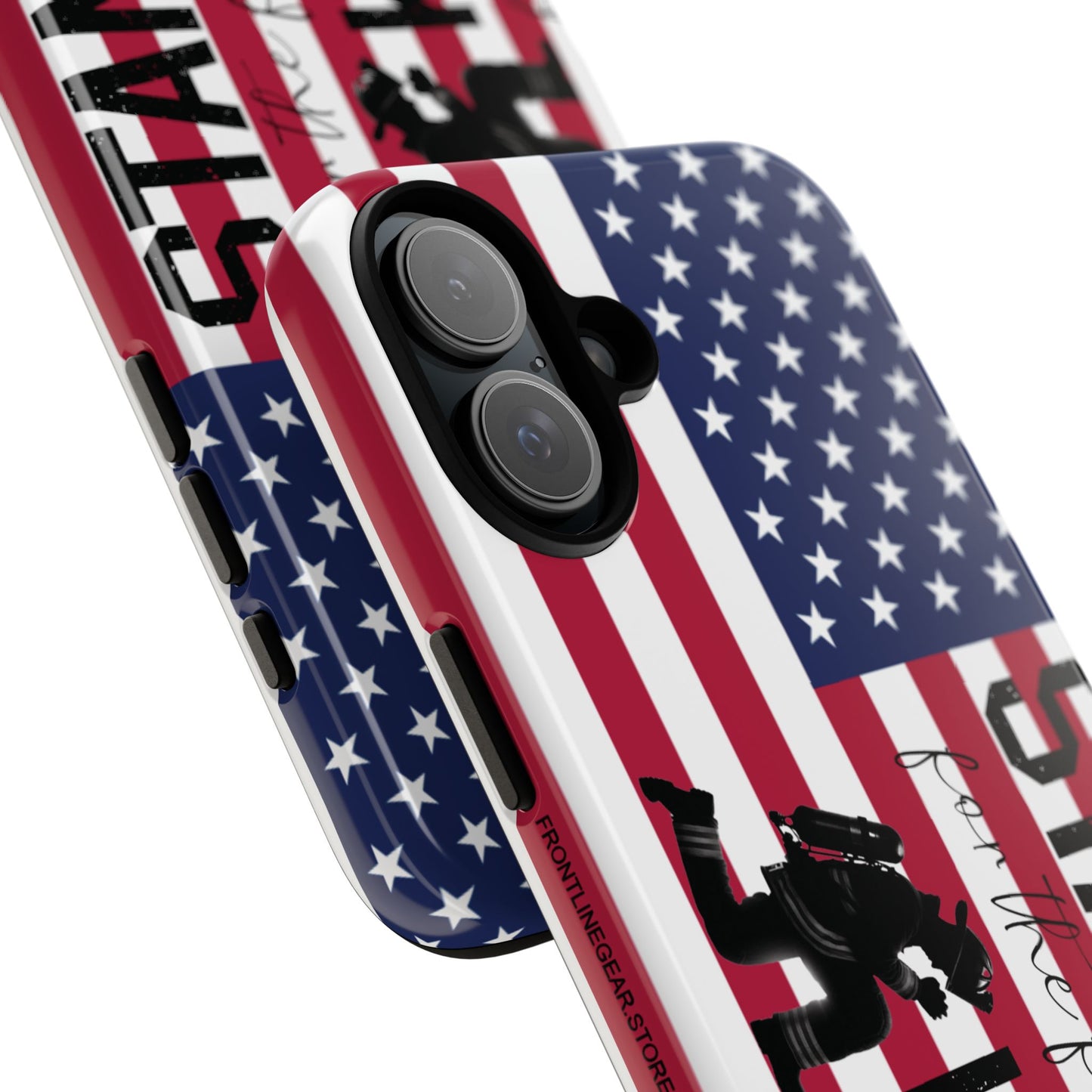 Fire Fighter iPhone Tough Case - Stand for the Flage, Kneel for the fallen