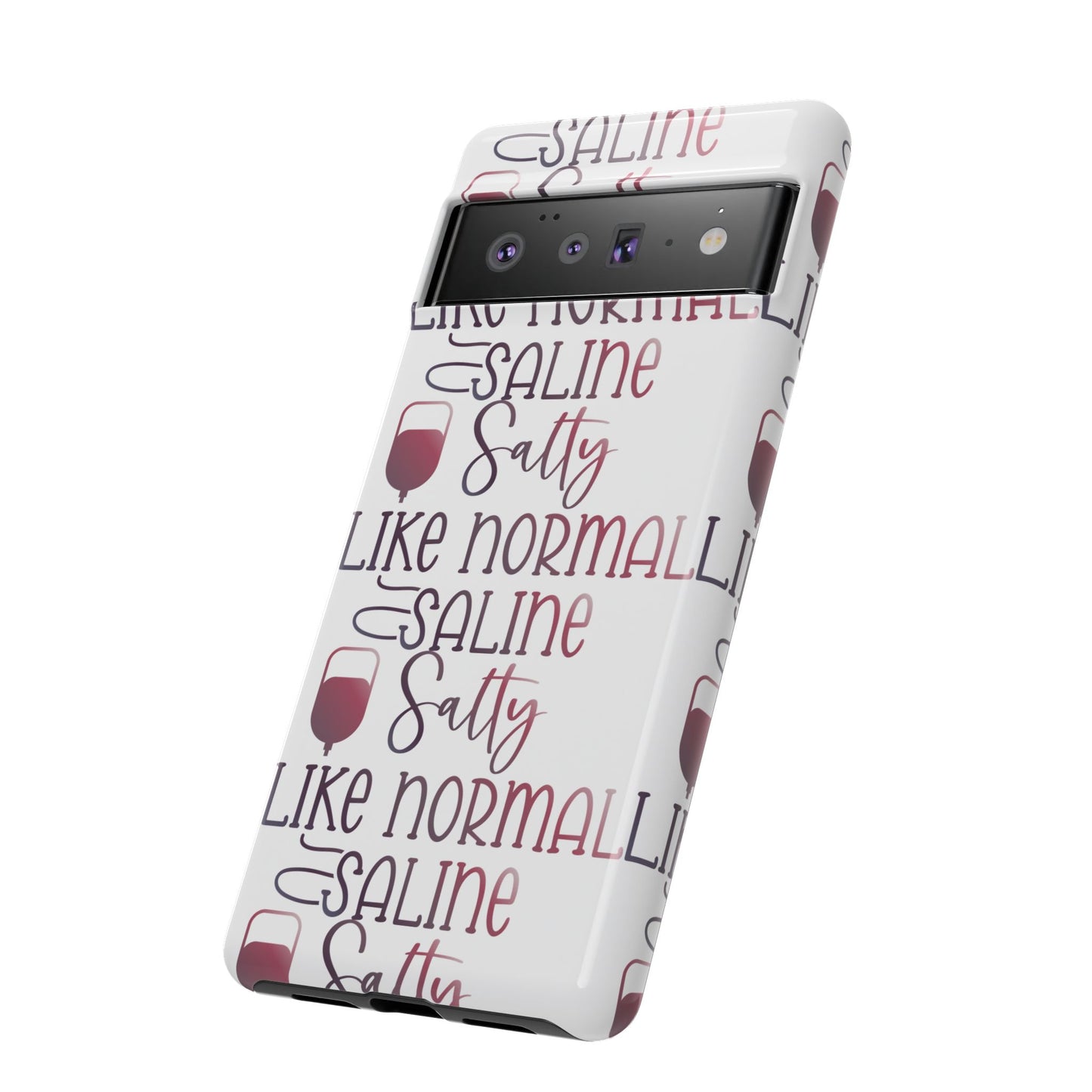 Google Pixel Tough Case - Salty Saline Like Normal Saline - White