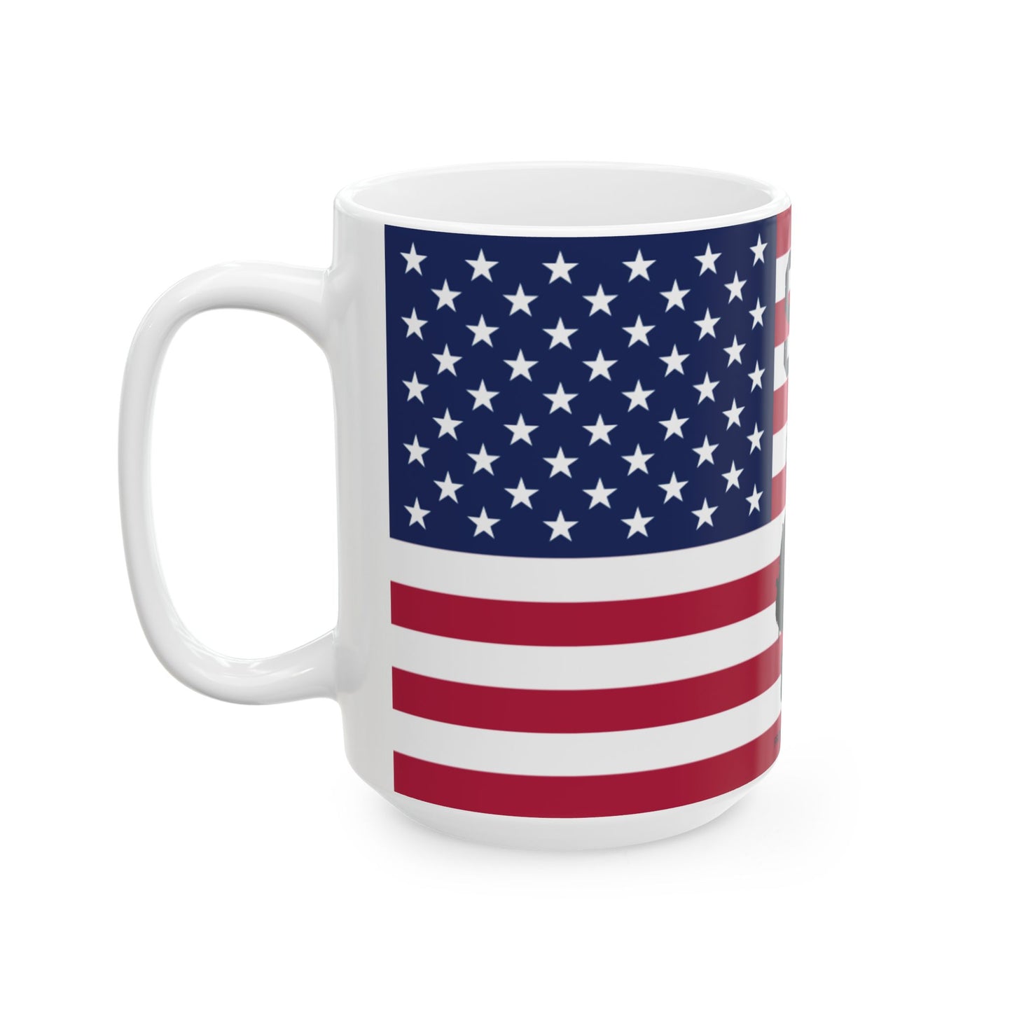 Stand for the flag, Kneel for the fallen (1) Ceramic Mug, (11oz, 15oz)