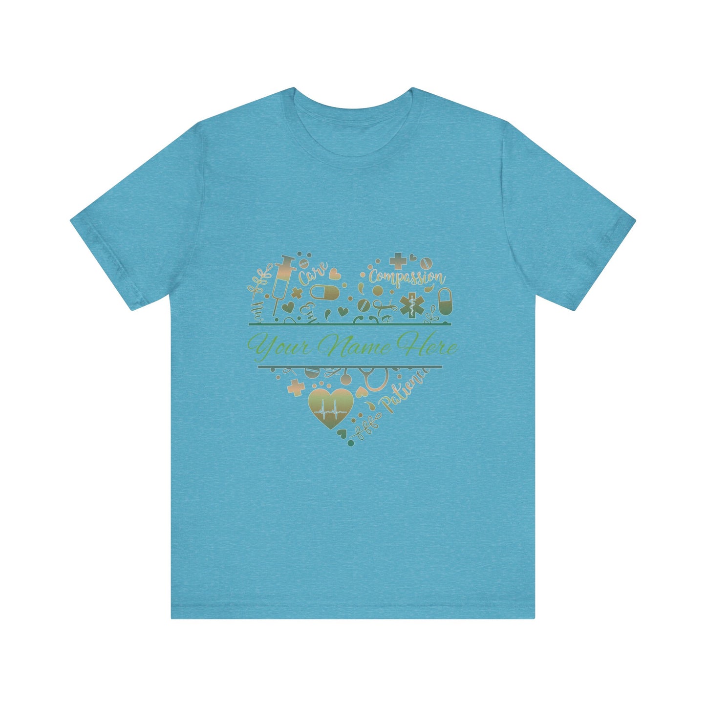 Monogram Heart copper patina