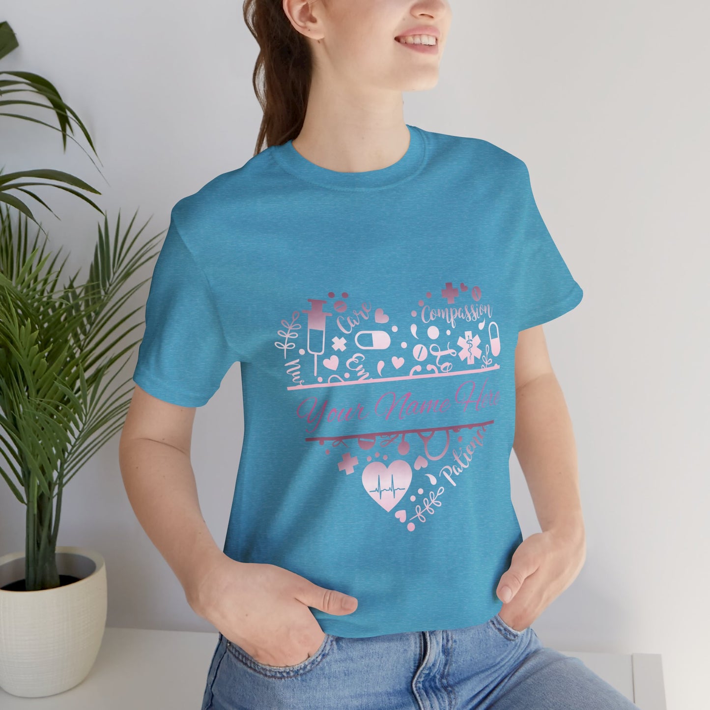 Monogram Heart rose gold
