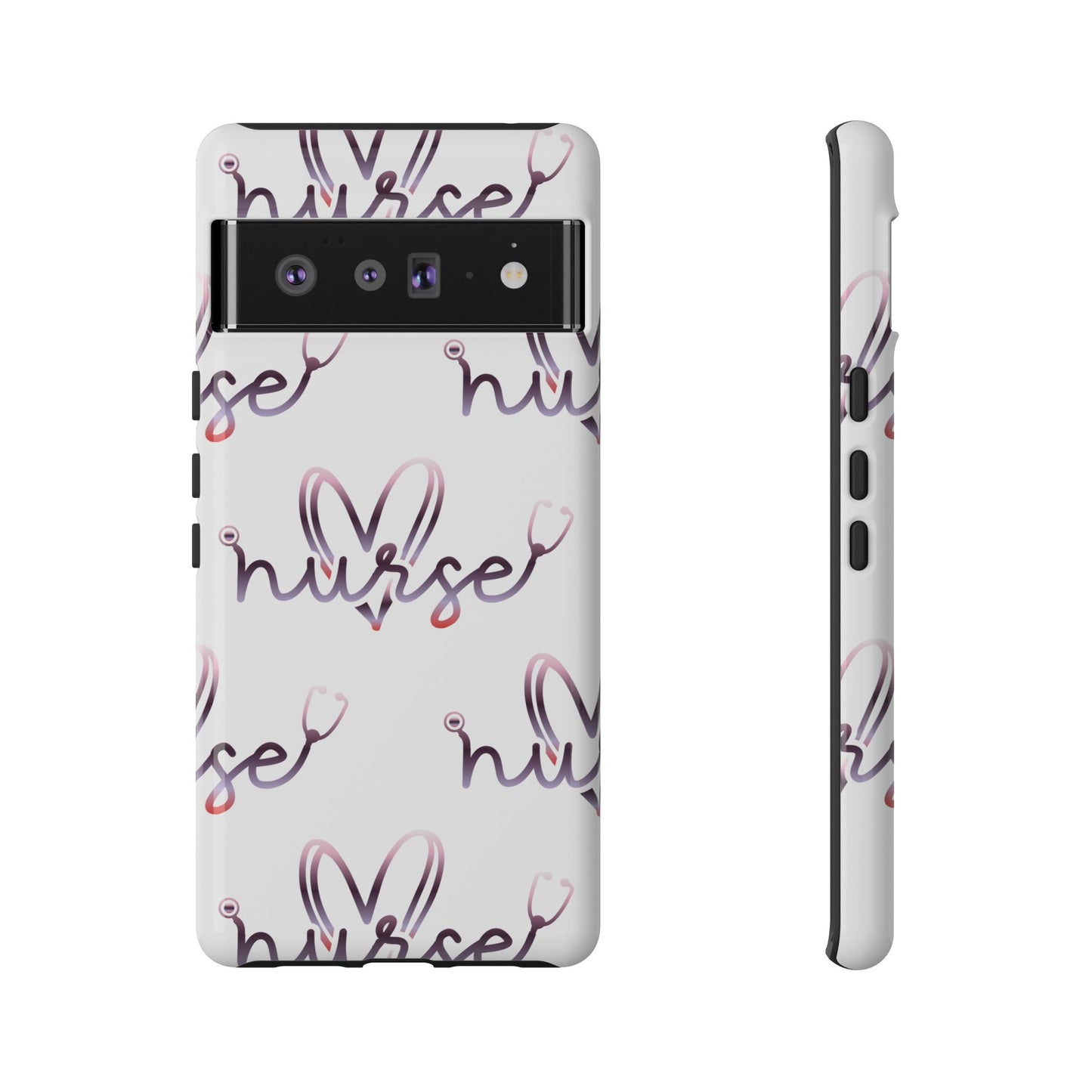 Google Pixel Tough Case - Nurse Stethoscope - White