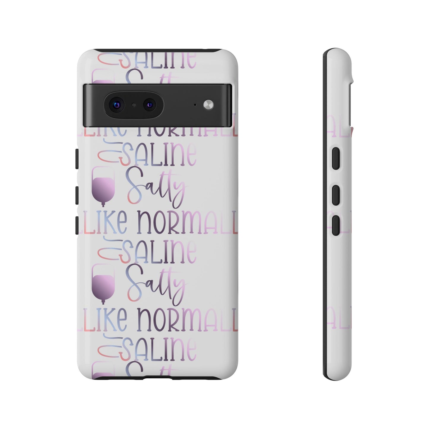Google Pixel Tough Case - Salty Saline Like Normal Saline - White