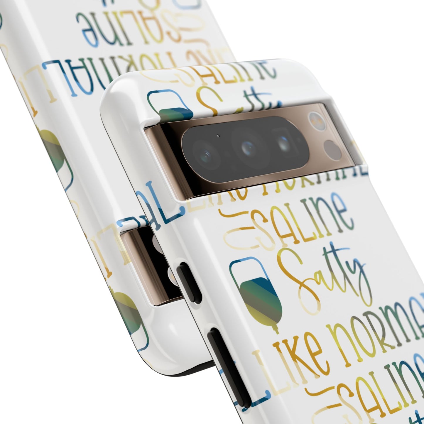 Google Pixel Tough Case - Salty Saline Like Normal Saline - White