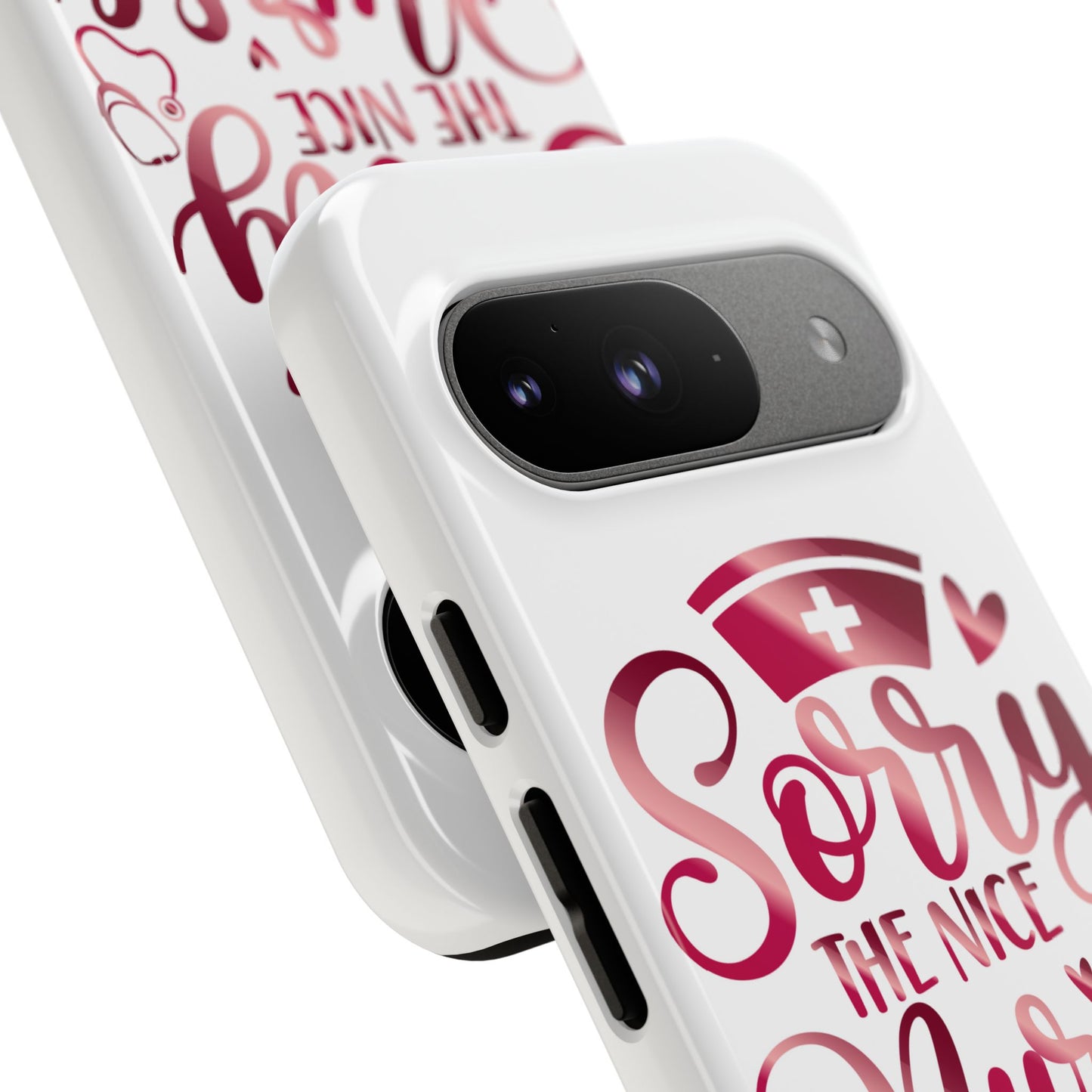 Google Pixel Tough Case - Sorry The Nice Nurse Is On Vacation - White