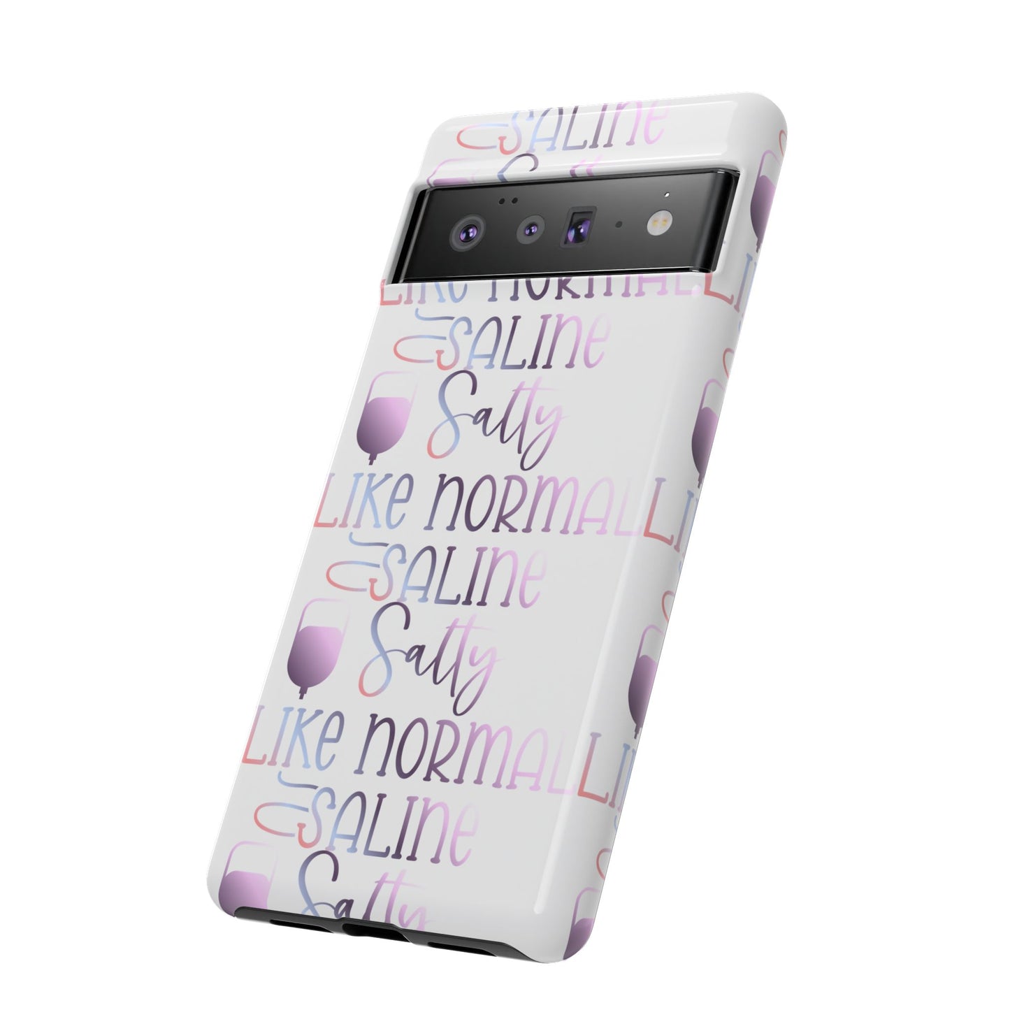 Google Pixel Tough Case - Salty Saline Like Normal Saline - White