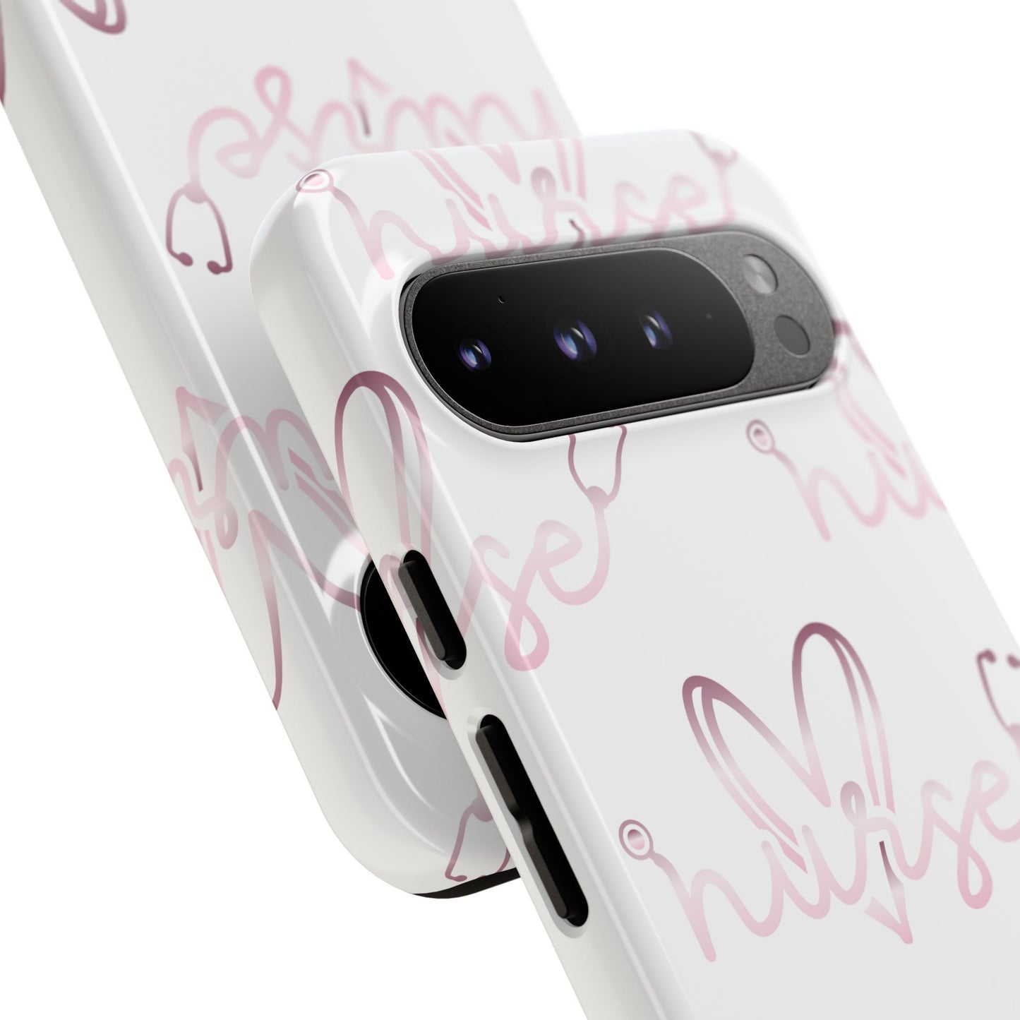 Google Pixel Tough Case - Nurse Stethoscope - White
