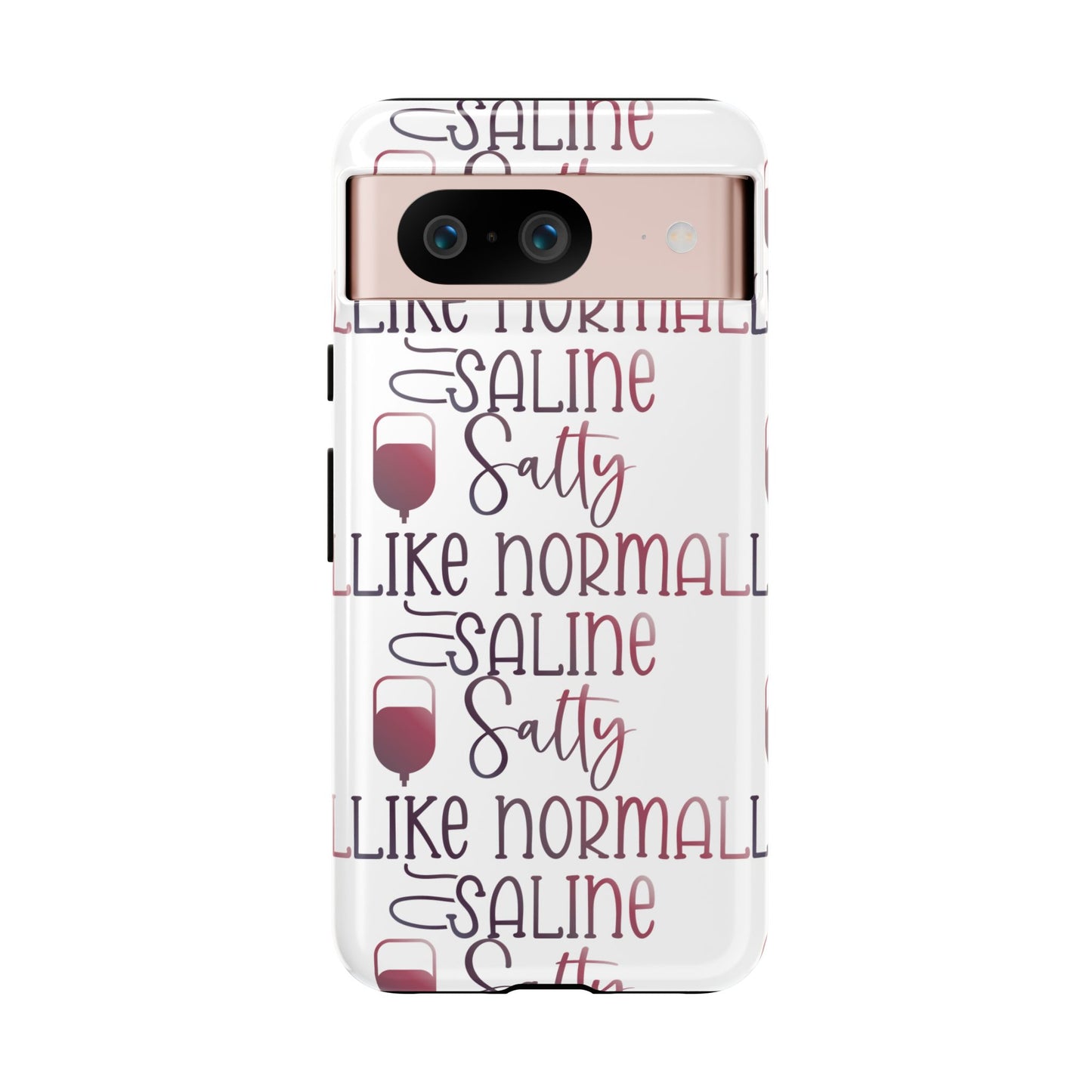 Google Pixel Tough Case - Salty Saline Like Normal Saline - White