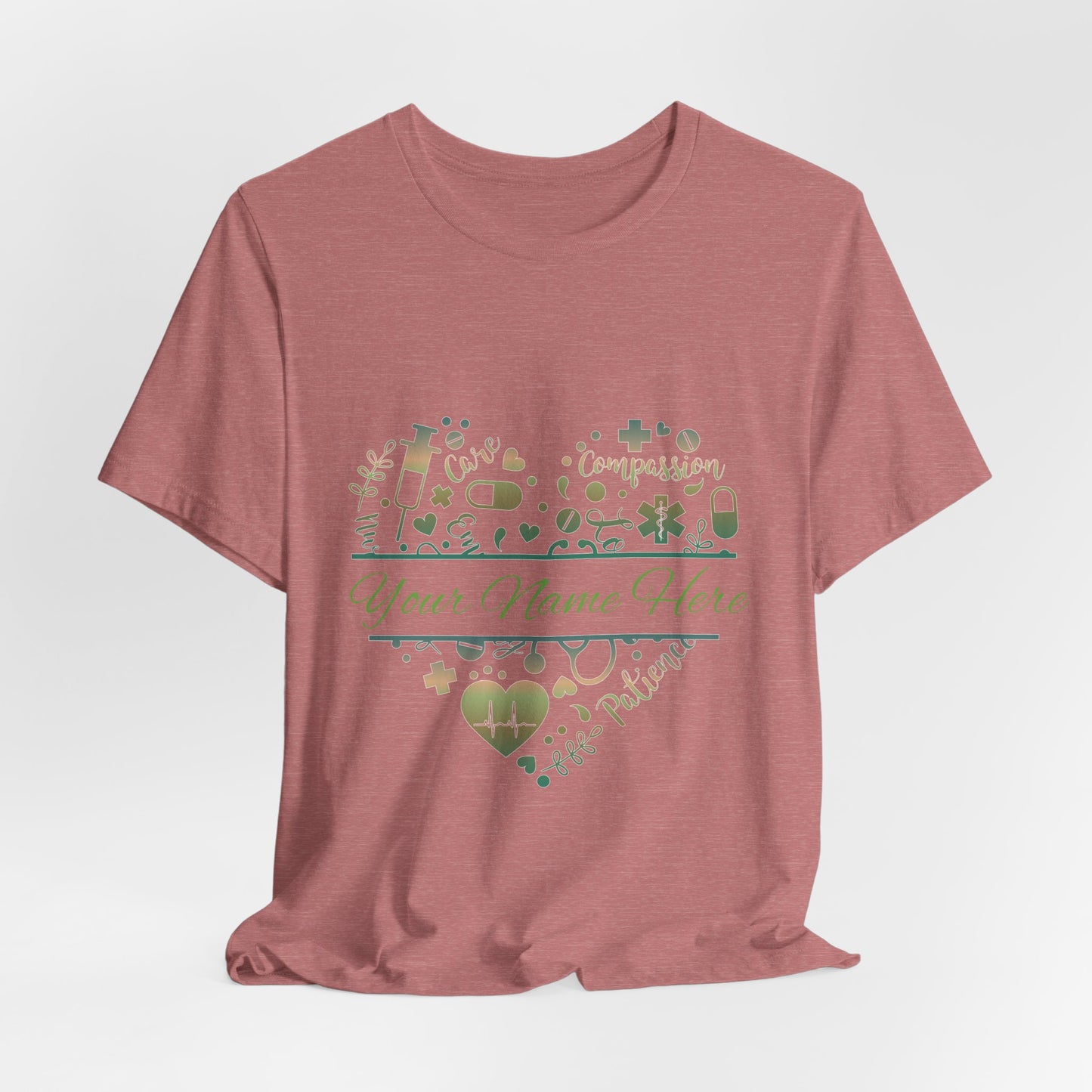 Monogram Heart copper patina
