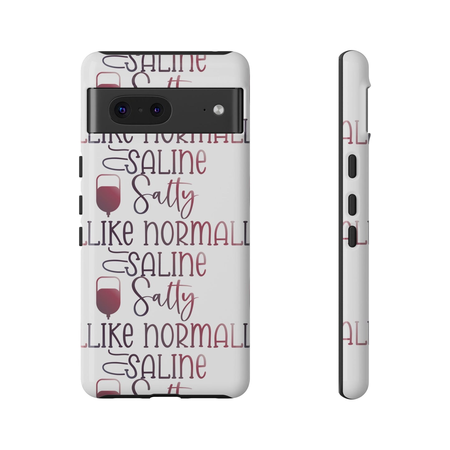 Google Pixel Tough Case - Salty Saline Like Normal Saline - White