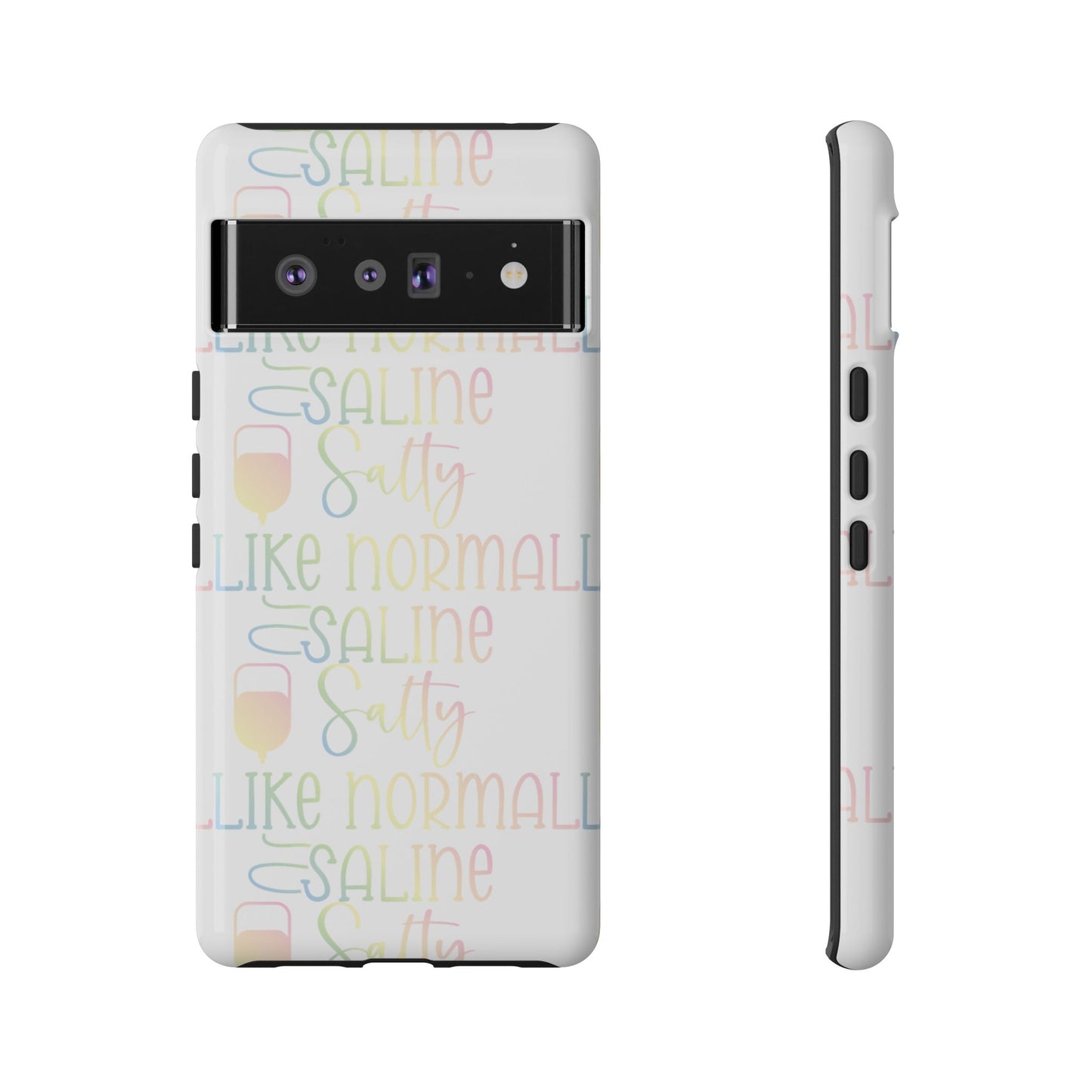 Google Pixel Tough Case - Salty Saline Like Normal Saline - White