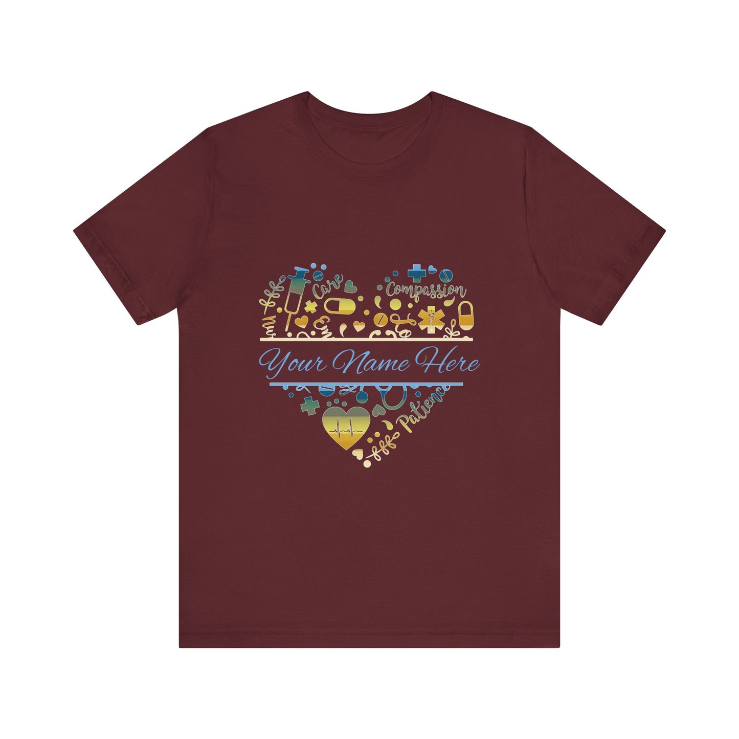 Monogram Heart colored chrome