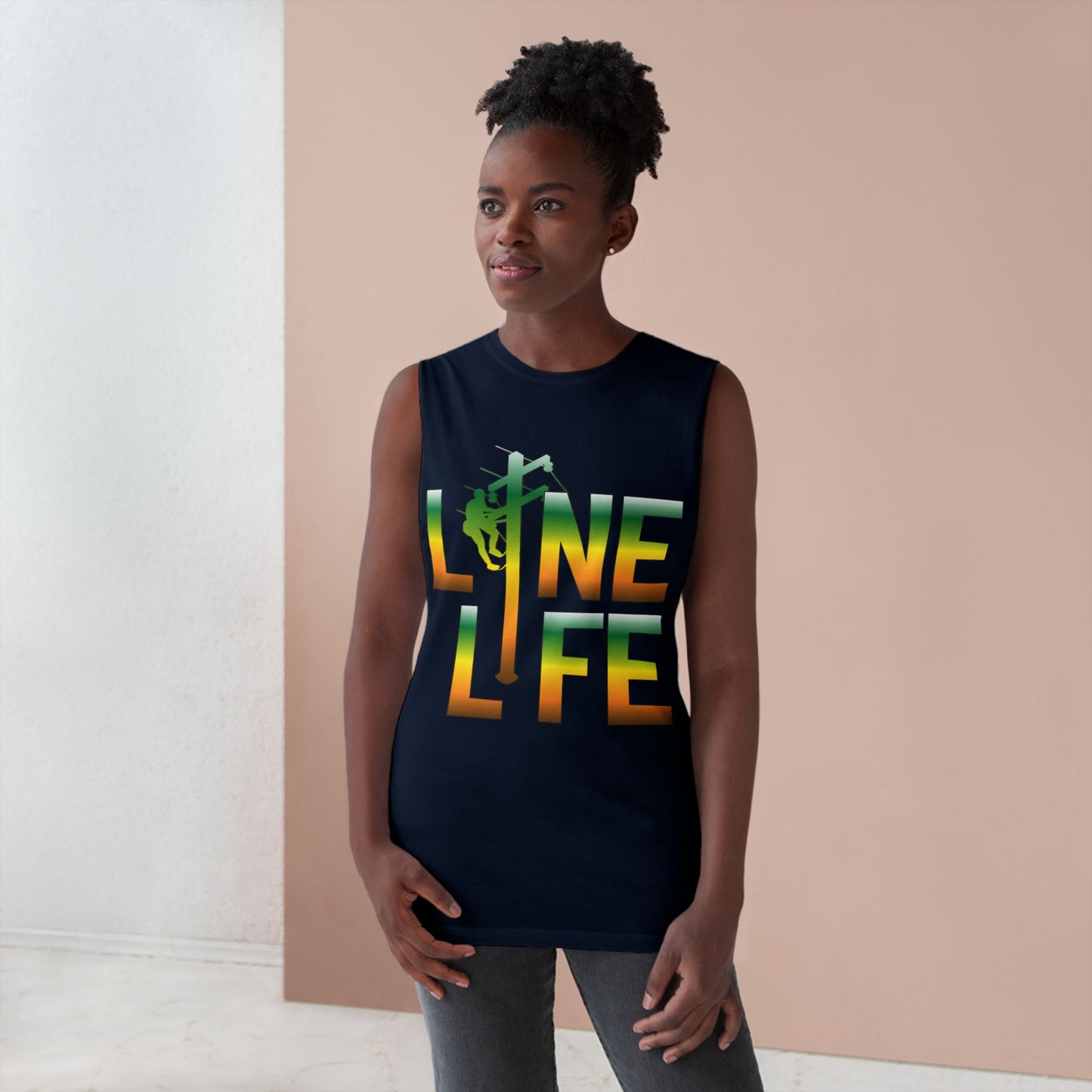 Lineman Tank - lineman-life gradient