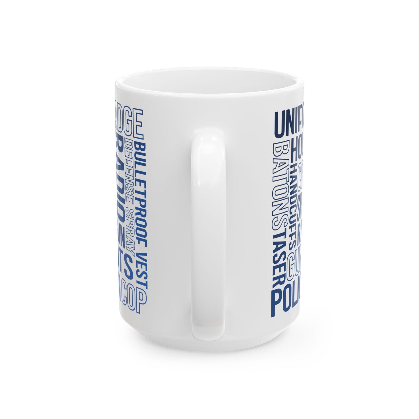 Police Officer Subway Art color Ceramic Mug, (11oz, 15oz)
