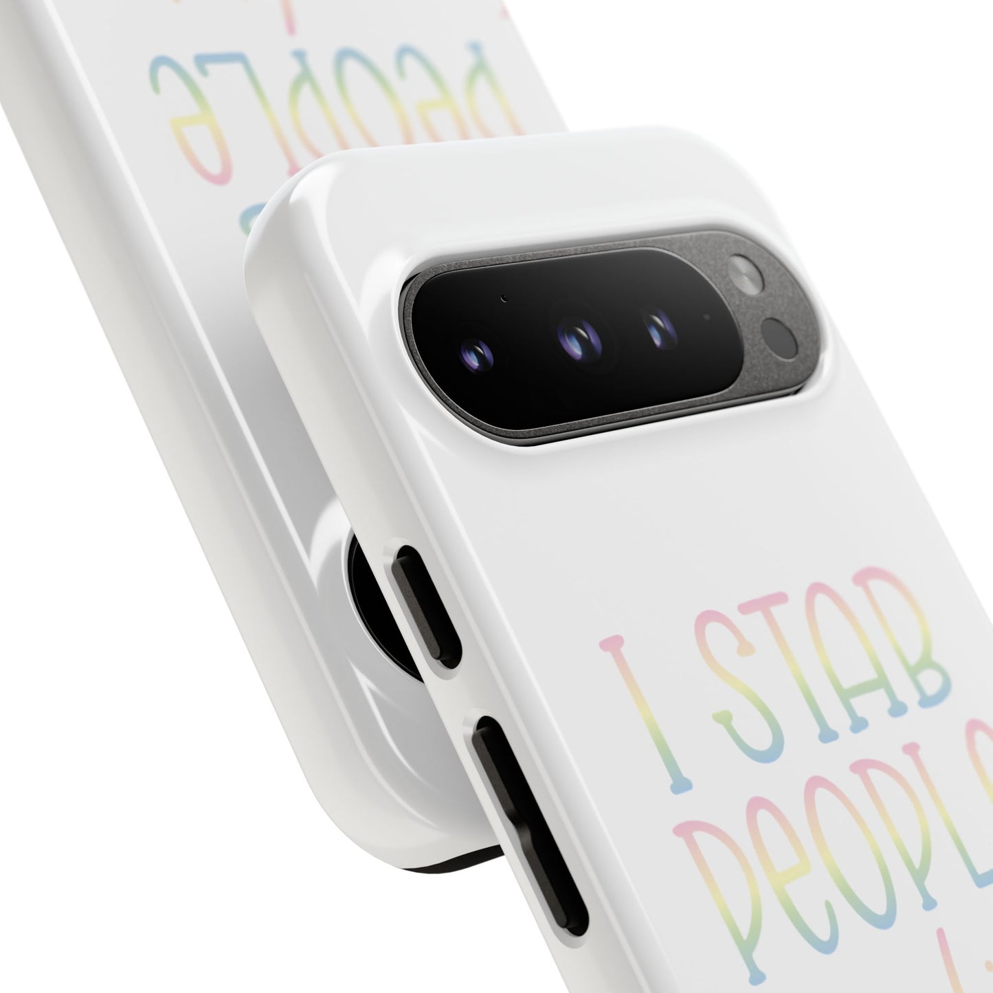 Google Pixel Tough Case - I Stab People For a Living - White