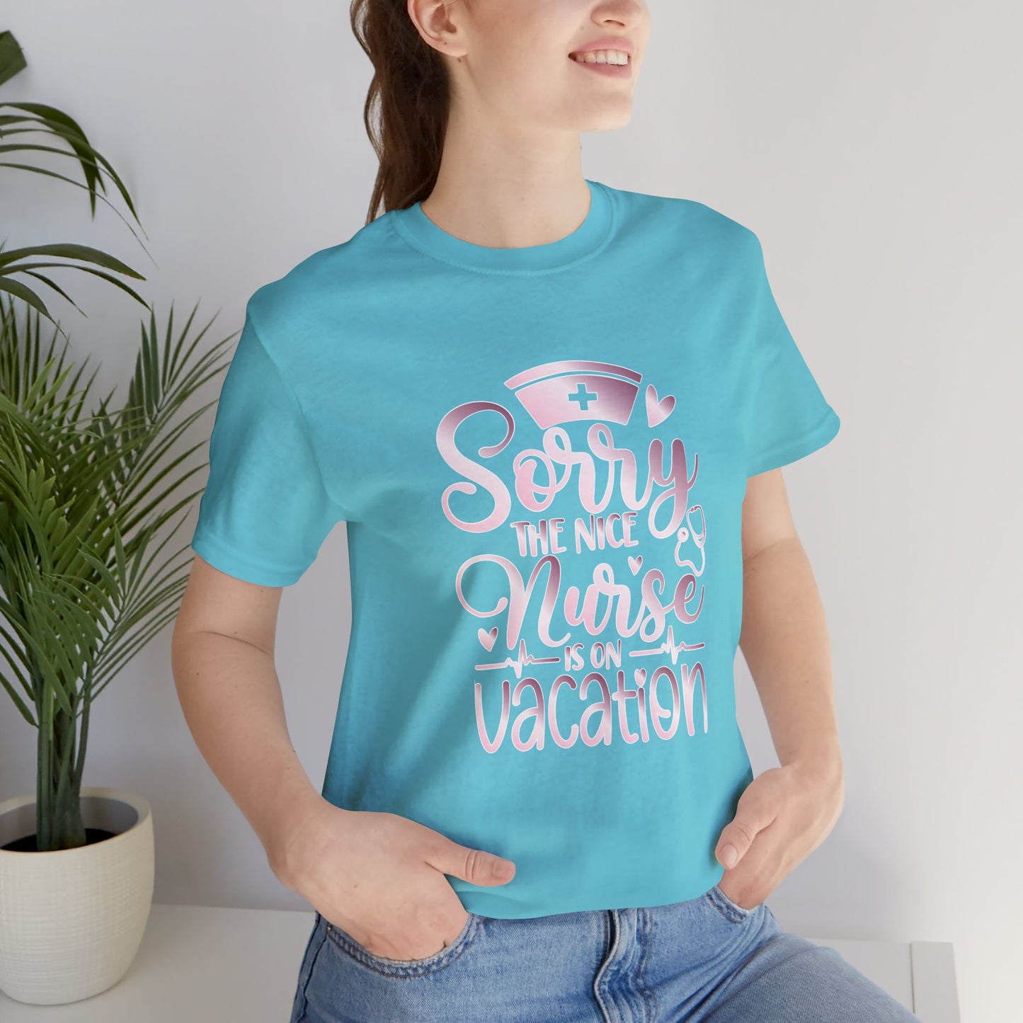 Sorry The Nice Nurse Is On Vacation rose gold