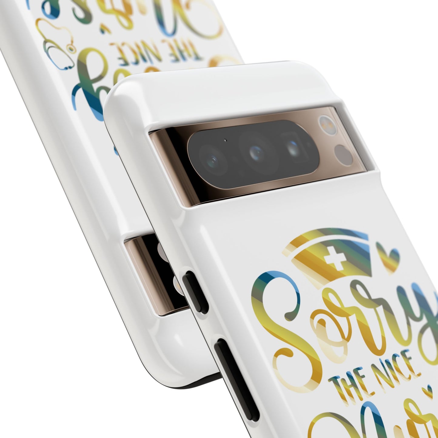 Google Pixel Tough Case - Sorry The Nice Nurse Is On Vacation - White