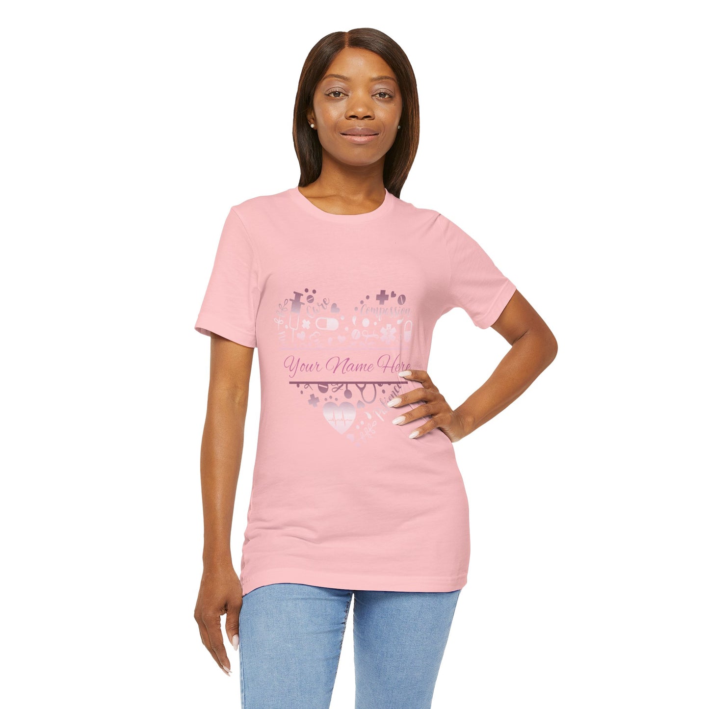 Monogram Heart rose gold