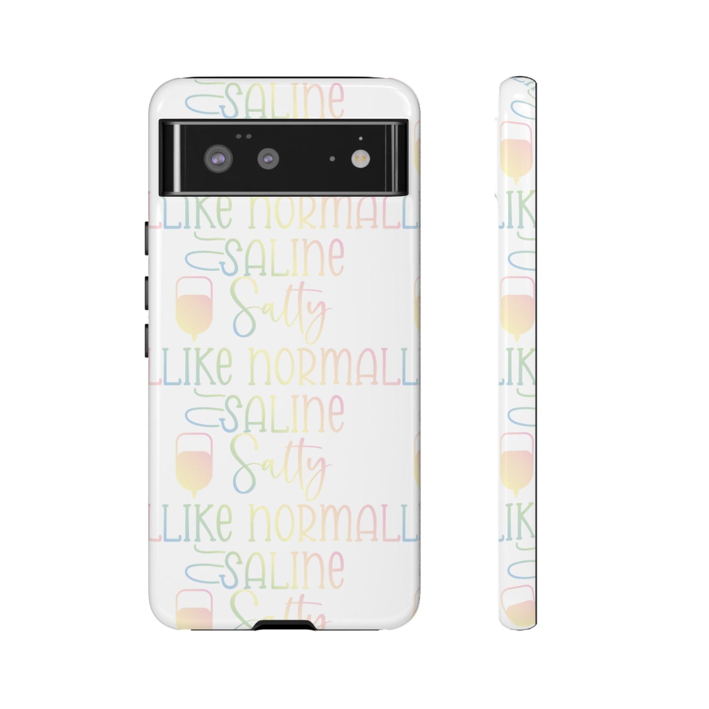 Google Pixel Tough Case - Salty Saline Like Normal Saline - White