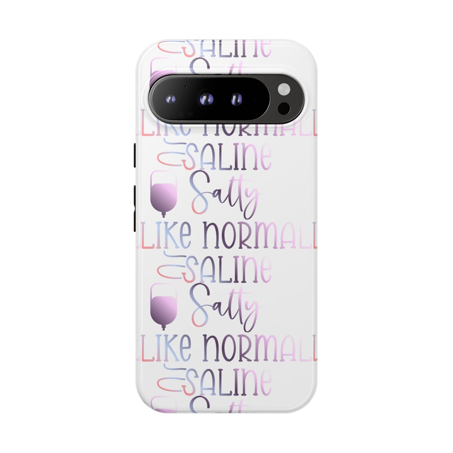 Google Pixel Tough Case - Salty Saline Like Normal Saline - White