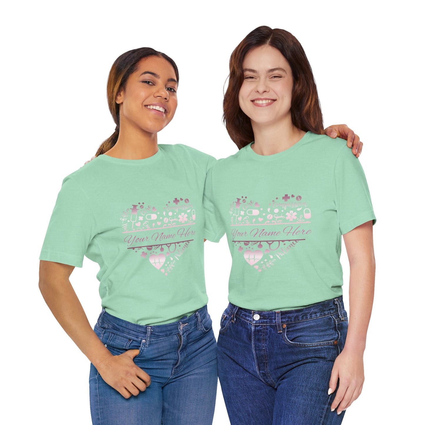 Monogram Heart rose gold