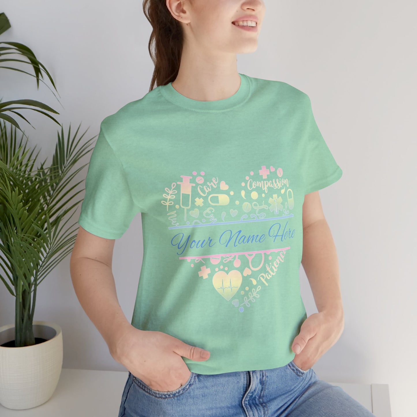 Monogram Heart pastel