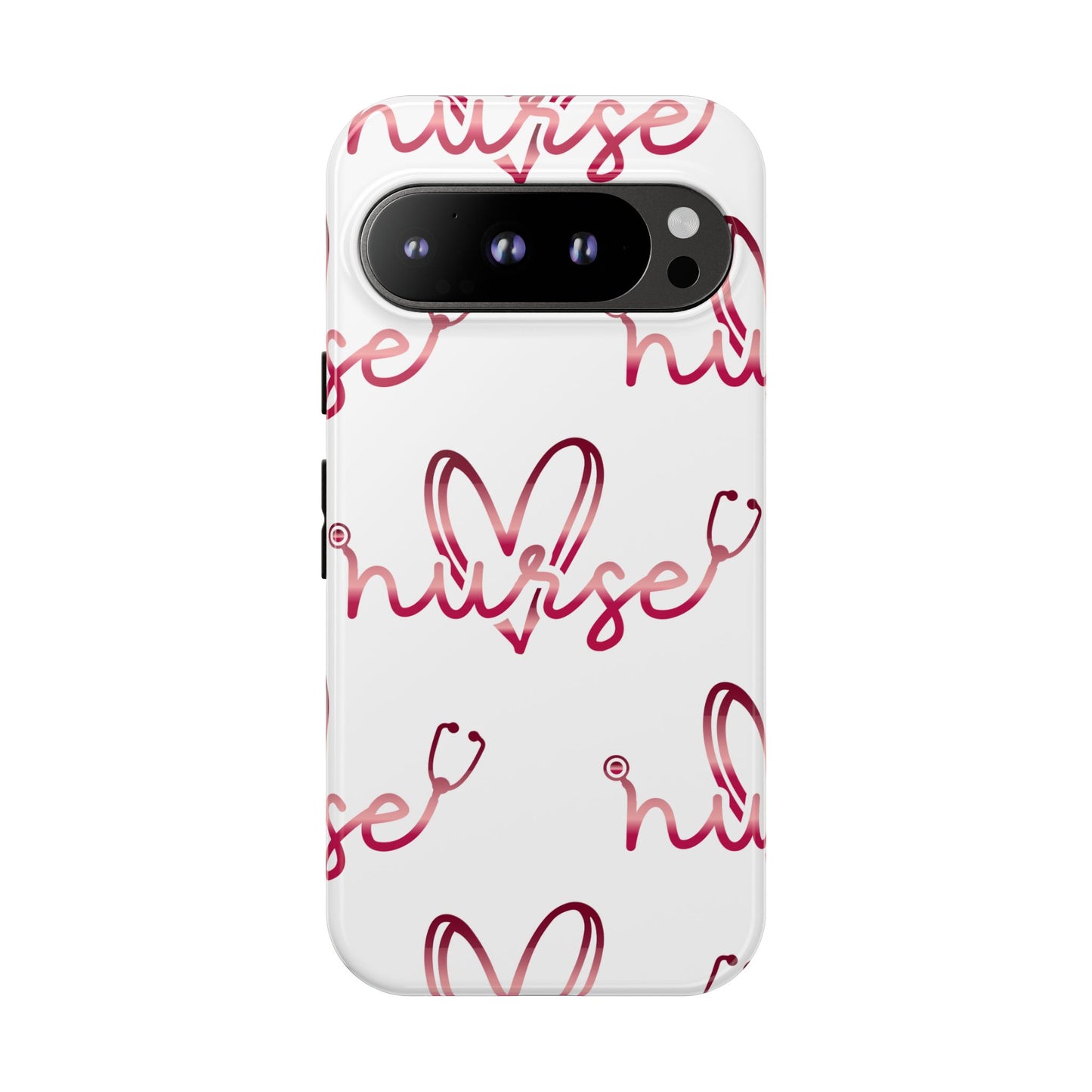 Google Pixel Tough Case - Nurse Stethoscope - White