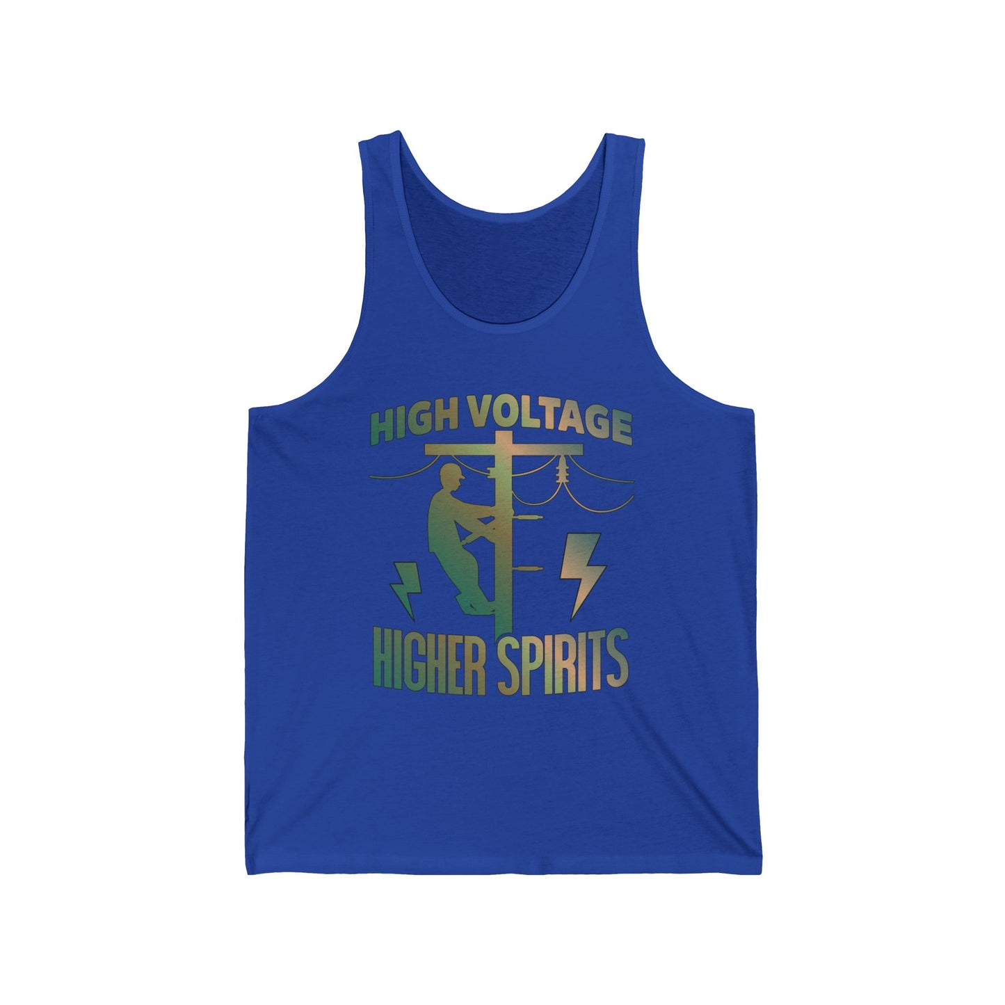 Lineman Tank - High Voltage Higher Spirits-copper patina