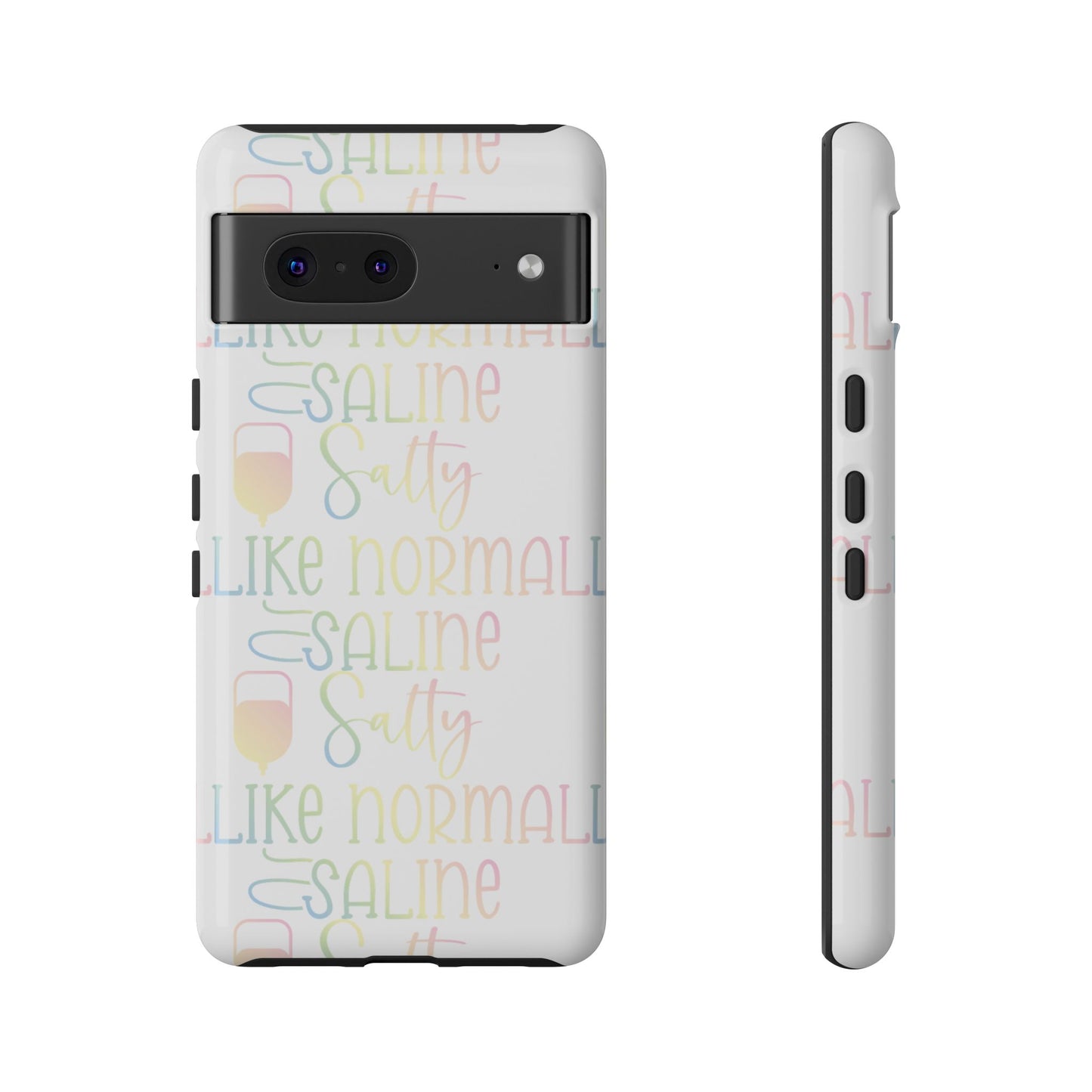 Google Pixel Tough Case - Salty Saline Like Normal Saline - White