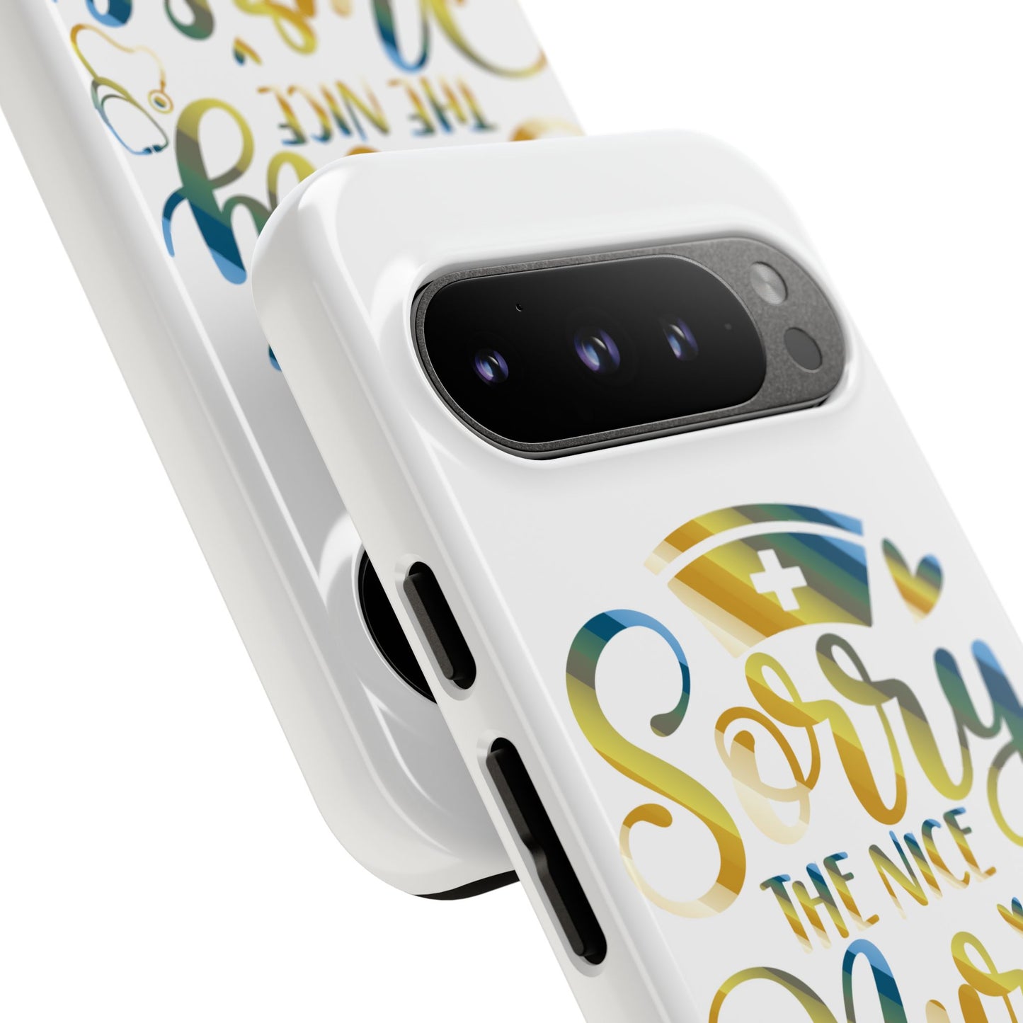Google Pixel Tough Case - Sorry The Nice Nurse Is On Vacation - White