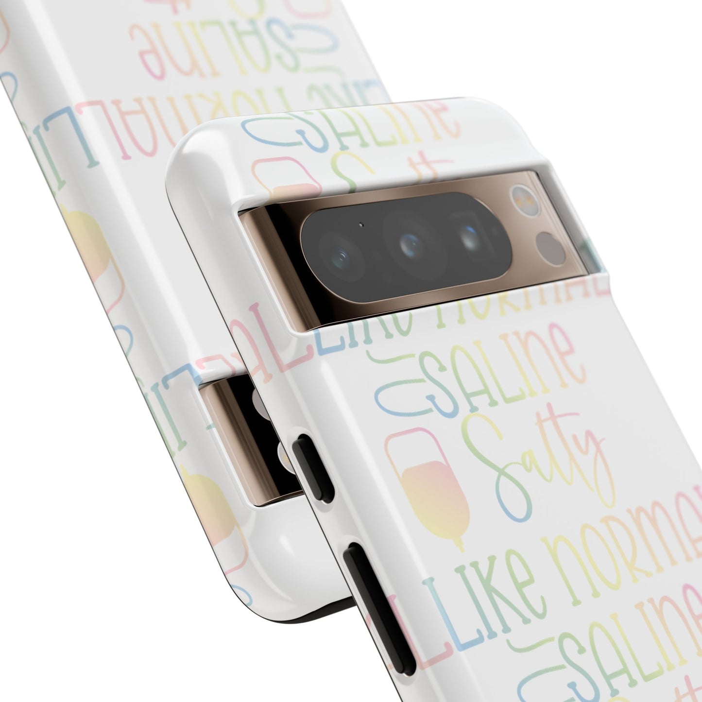 Google Pixel Tough Case - Salty Saline Like Normal Saline - White