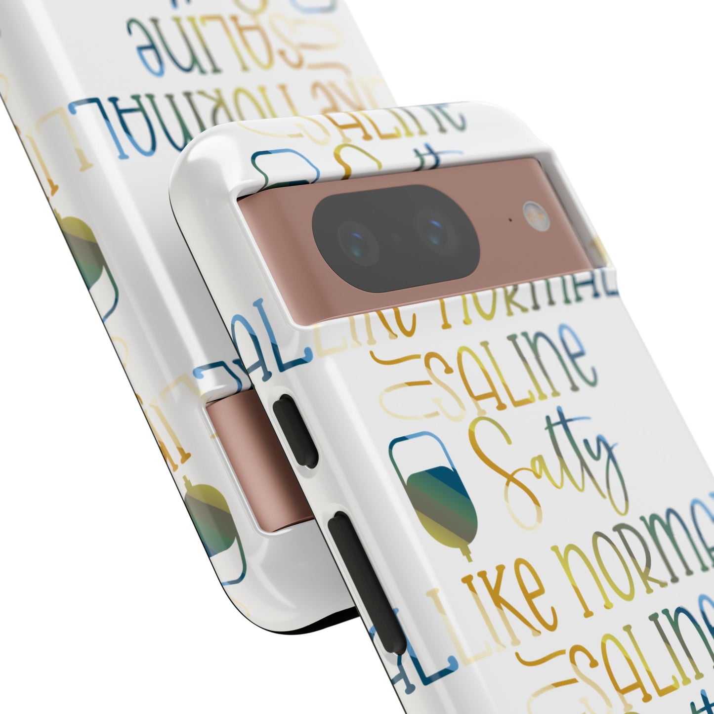 Google Pixel Tough Case - Salty Saline Like Normal Saline - White