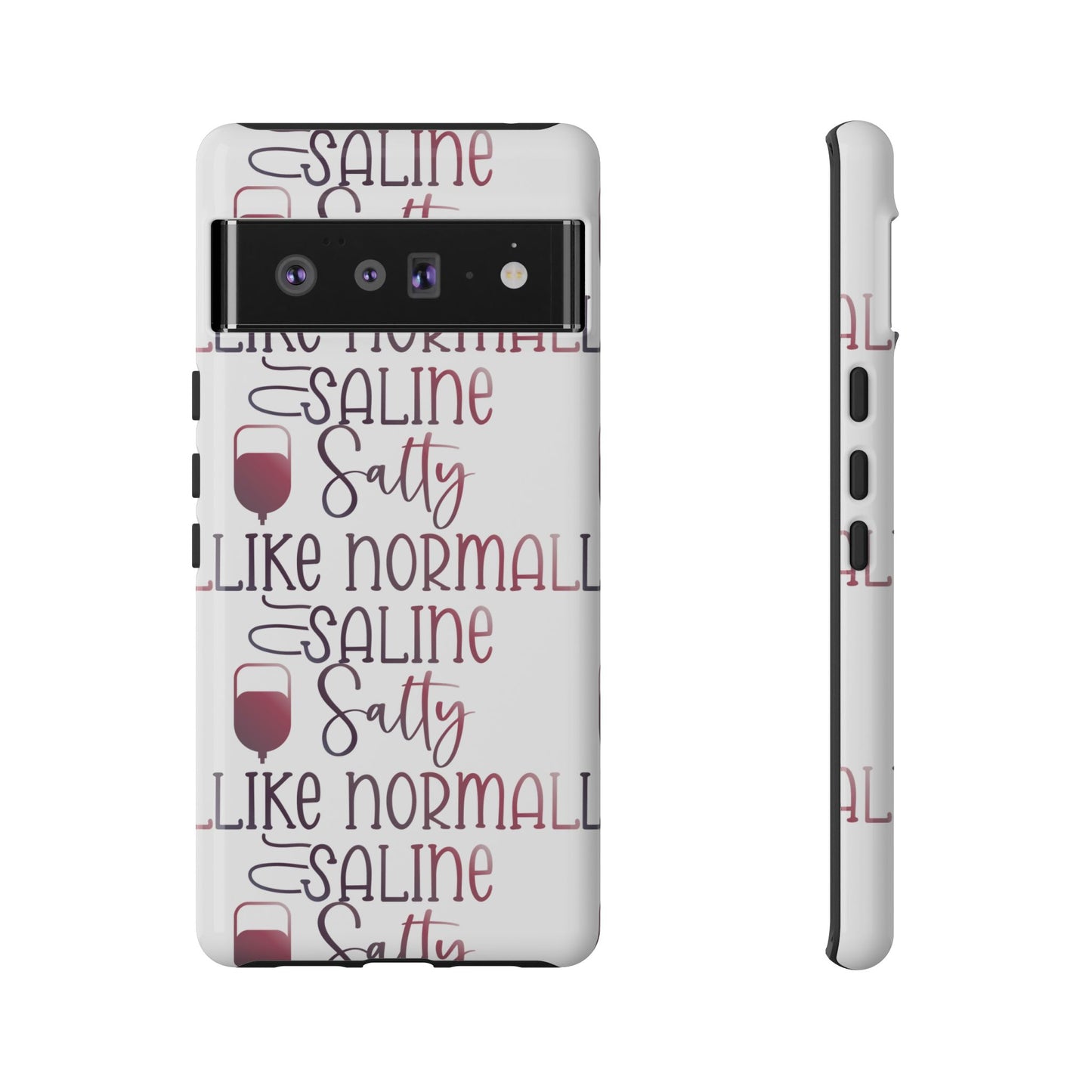 Google Pixel Tough Case - Salty Saline Like Normal Saline - White