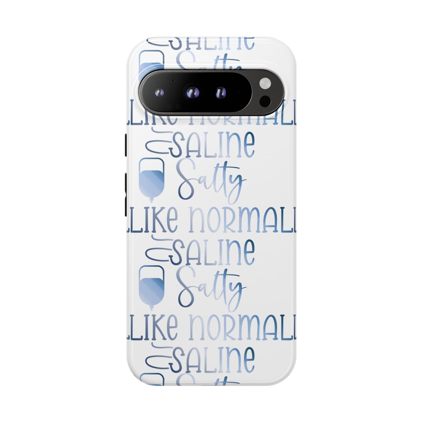 Google Pixel Tough Case - Salty Saline Like Normal Saline - White