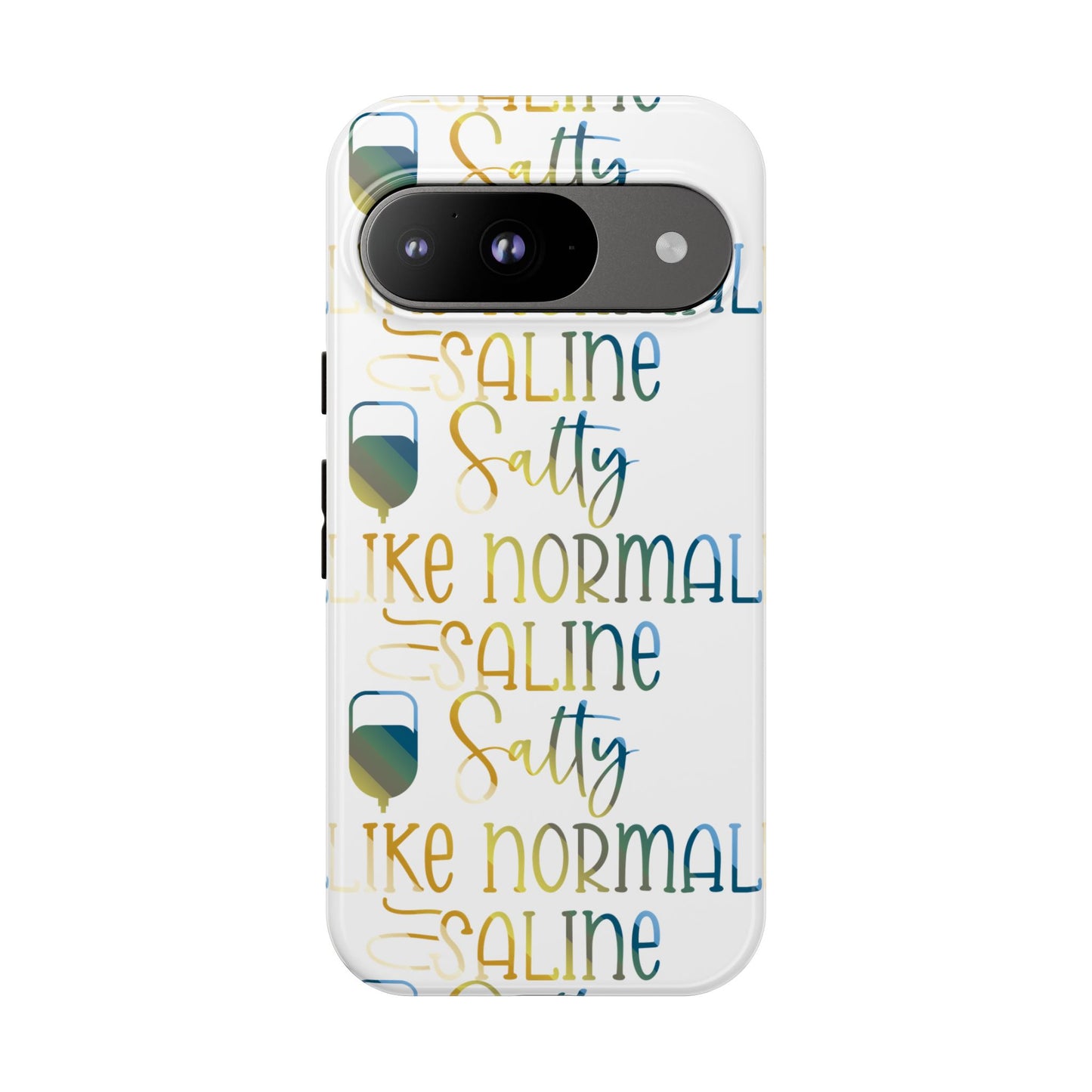Google Pixel Tough Case - Salty Saline Like Normal Saline - White
