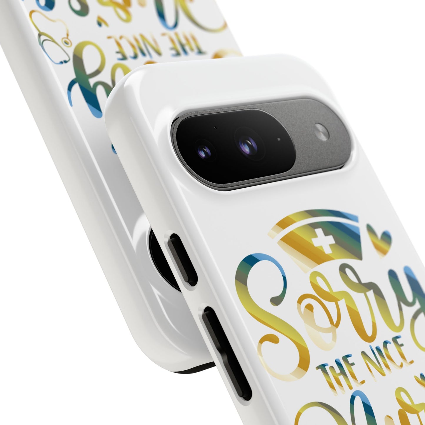 Google Pixel Tough Case - Sorry The Nice Nurse Is On Vacation - White
