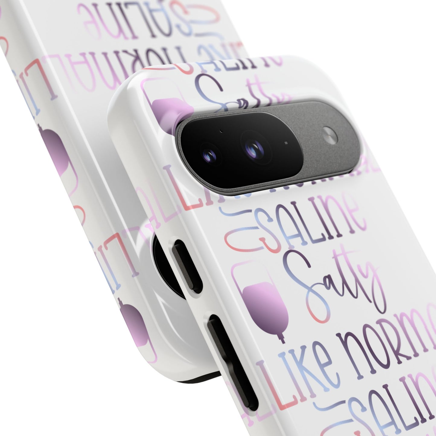 Google Pixel Tough Case - Salty Saline Like Normal Saline - White