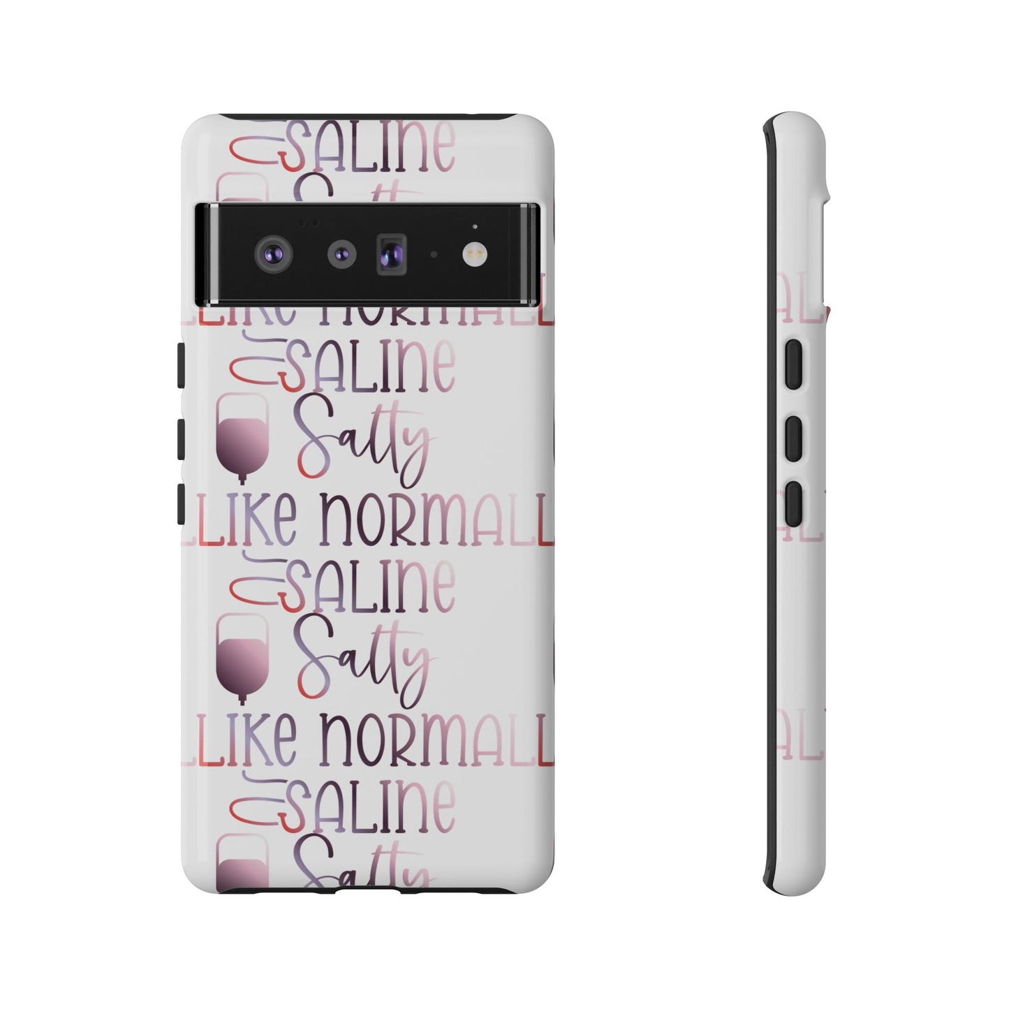 Google Pixel Tough Case - Salty Saline Like Normal Saline - White