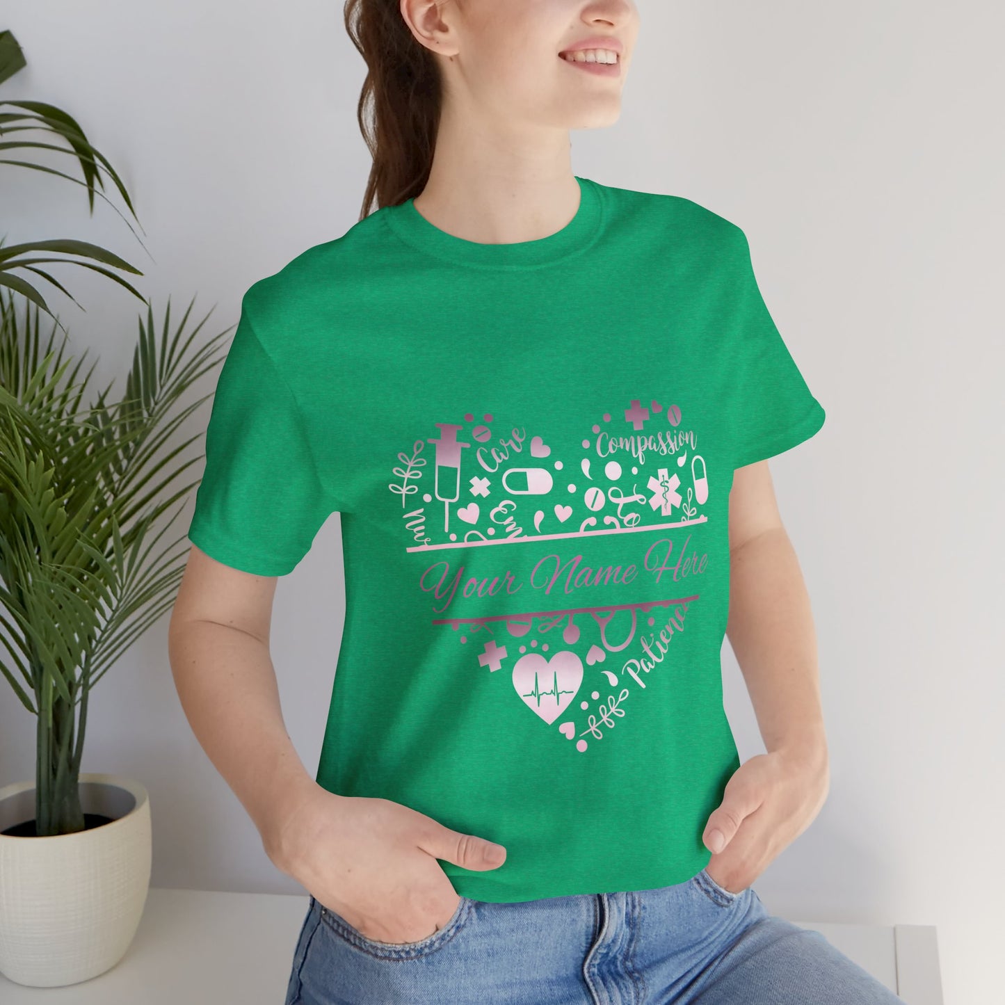 Monogram Heart rose gold