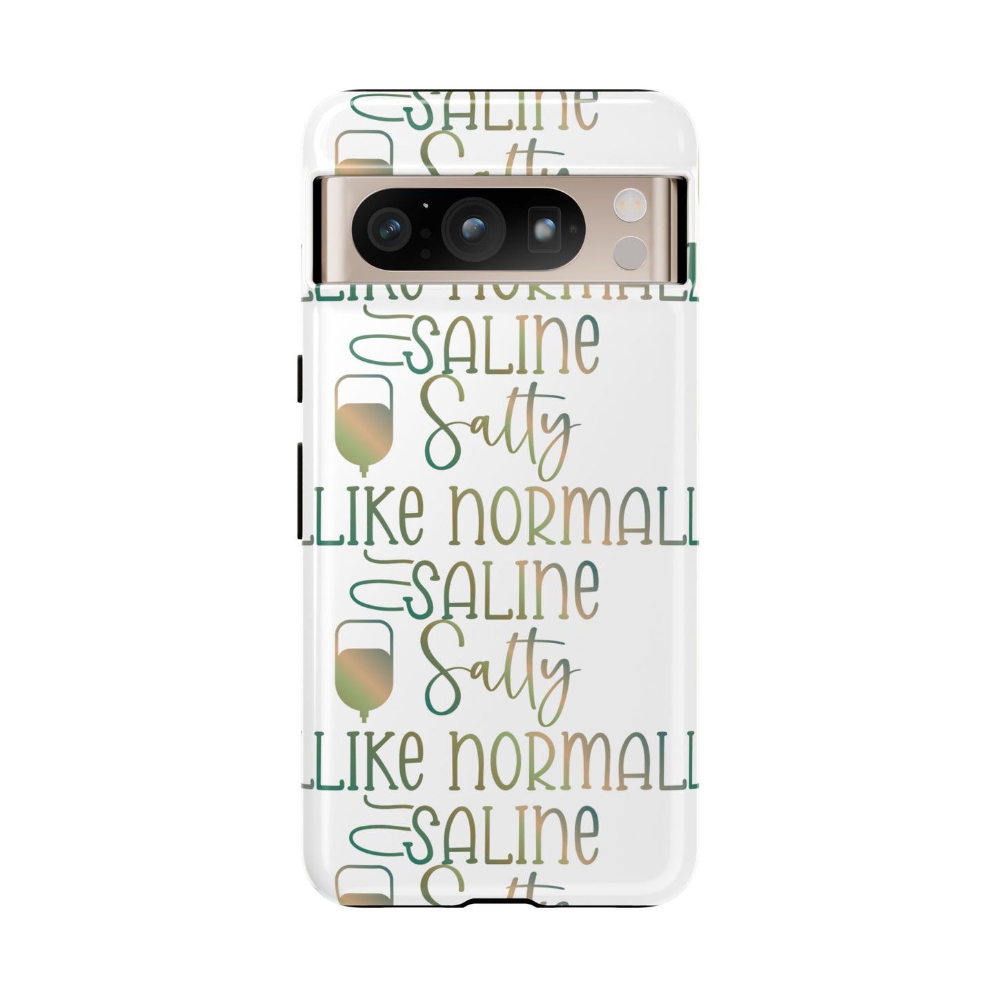 Google Pixel Tough Case - Salty Saline Like Normal Saline - White