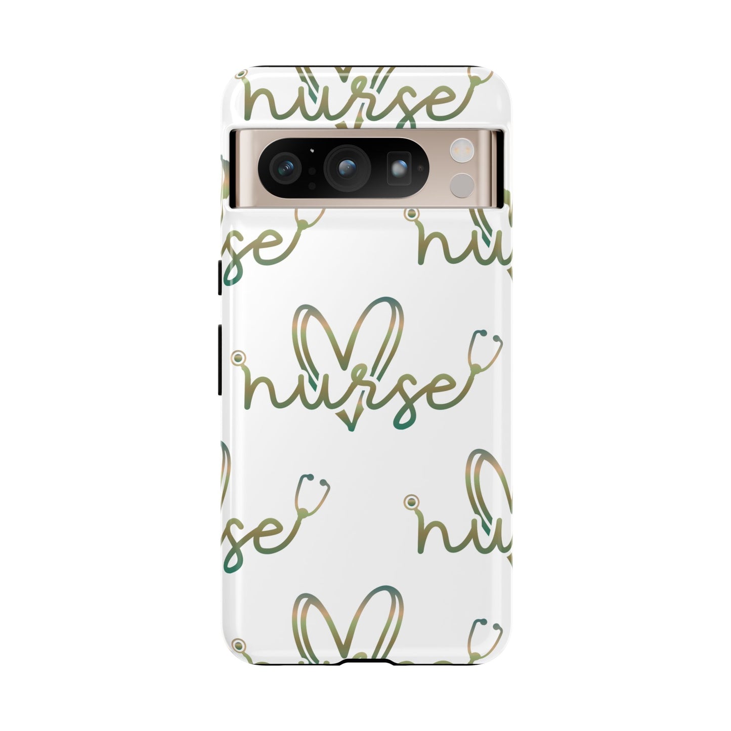 Google Pixel Tough Case - Nurse Stethoscope - White