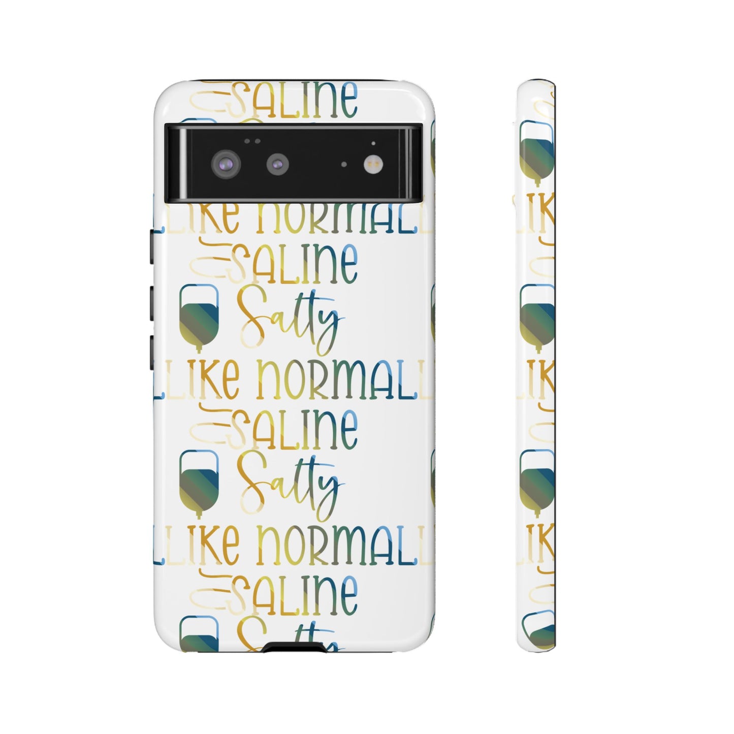 Google Pixel Tough Case - Salty Saline Like Normal Saline - White