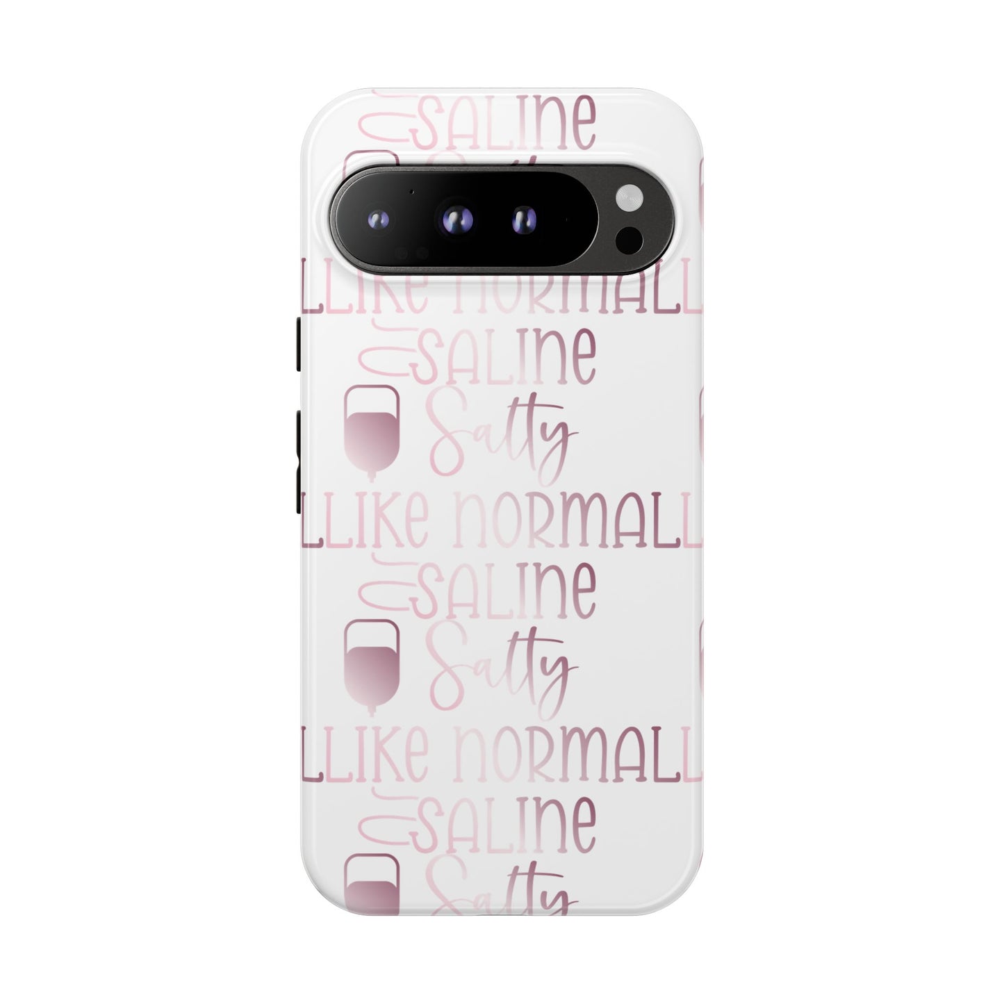 Google Pixel Tough Case - Salty Saline Like Normal Saline - White