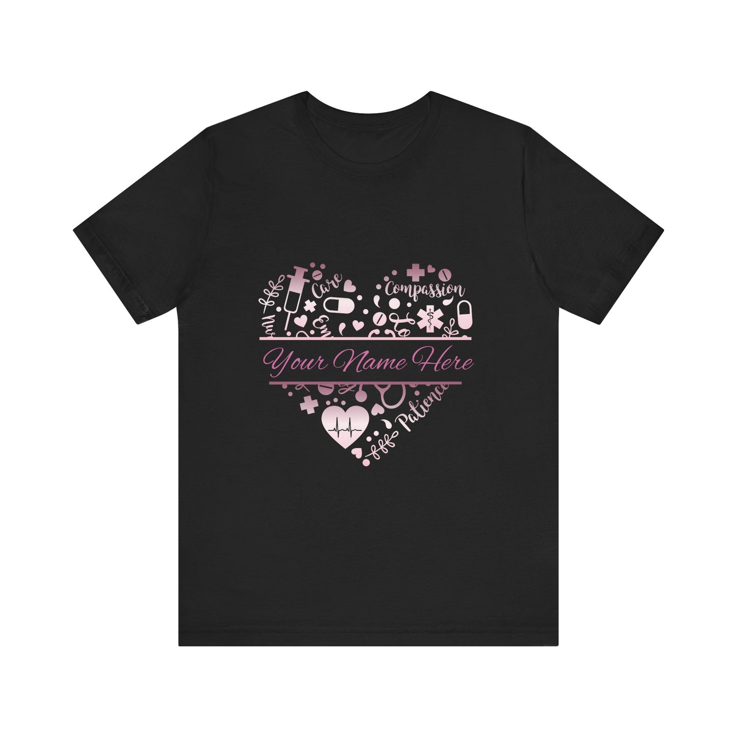 Monogram Heart rose gold