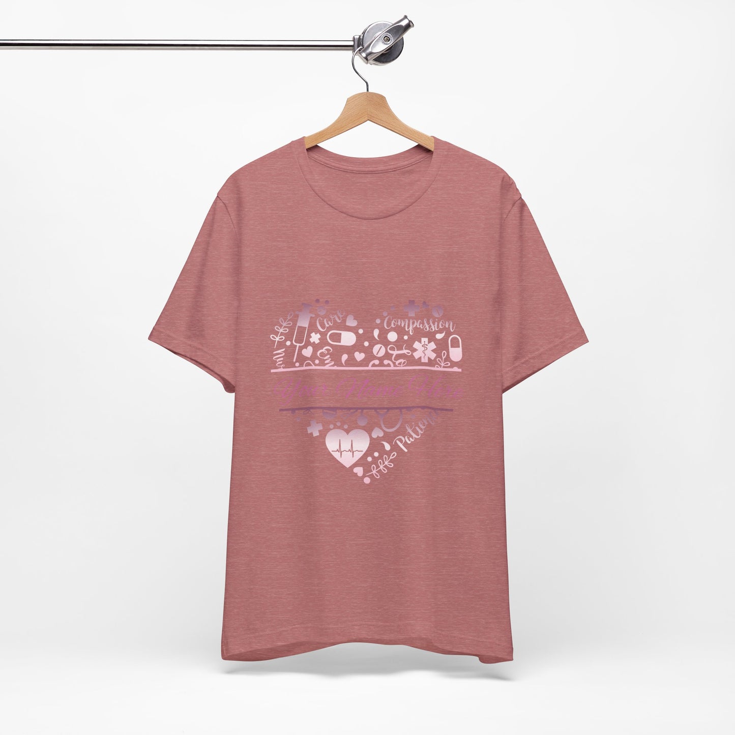 Monogram Heart rose gold